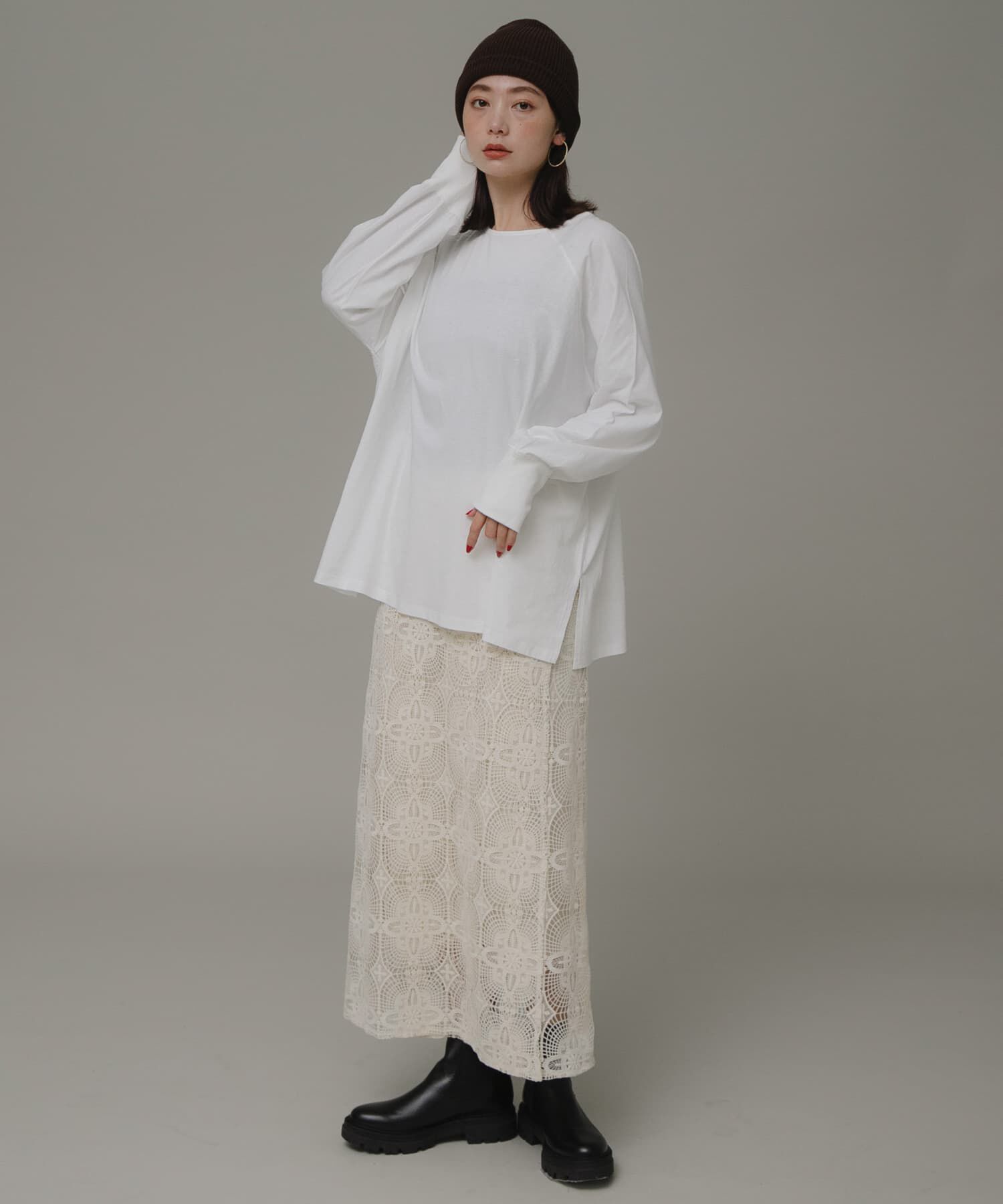 Sonny Label 「チュニックロングTシャツ」|Tシャツ・カットソー|