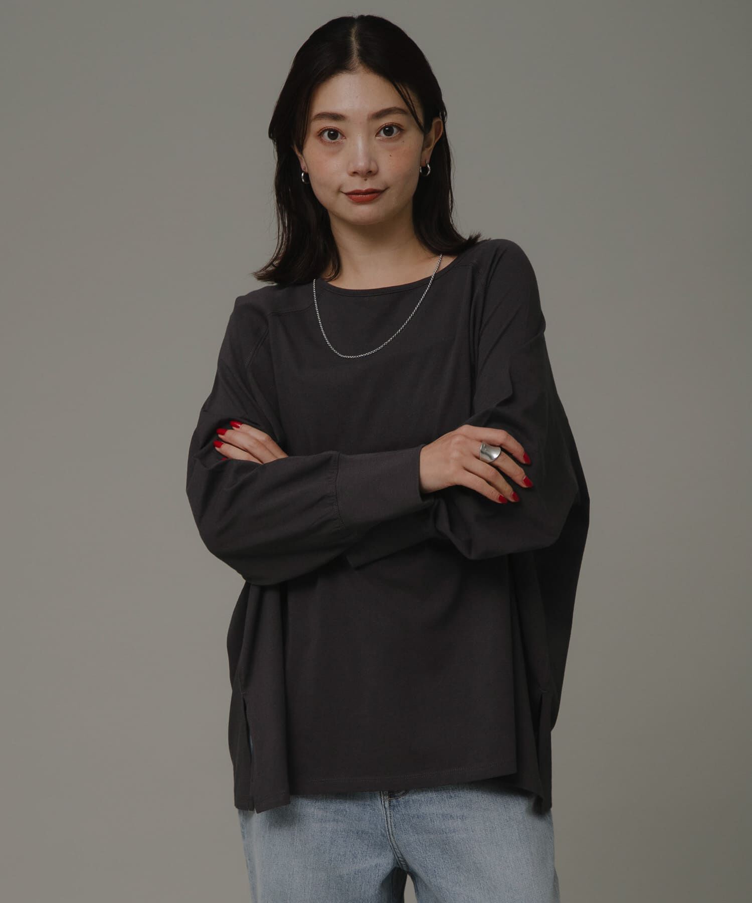 Sonny Label 「チュニックロングTシャツ」|Tシャツ・カットソー|