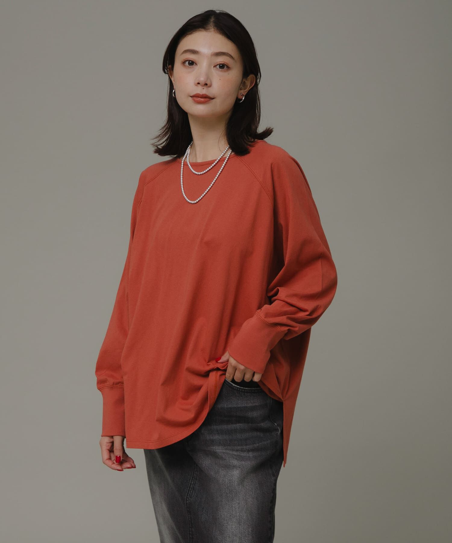 Sonny Label 「チュニックロングTシャツ」|Tシャツ・カットソー|