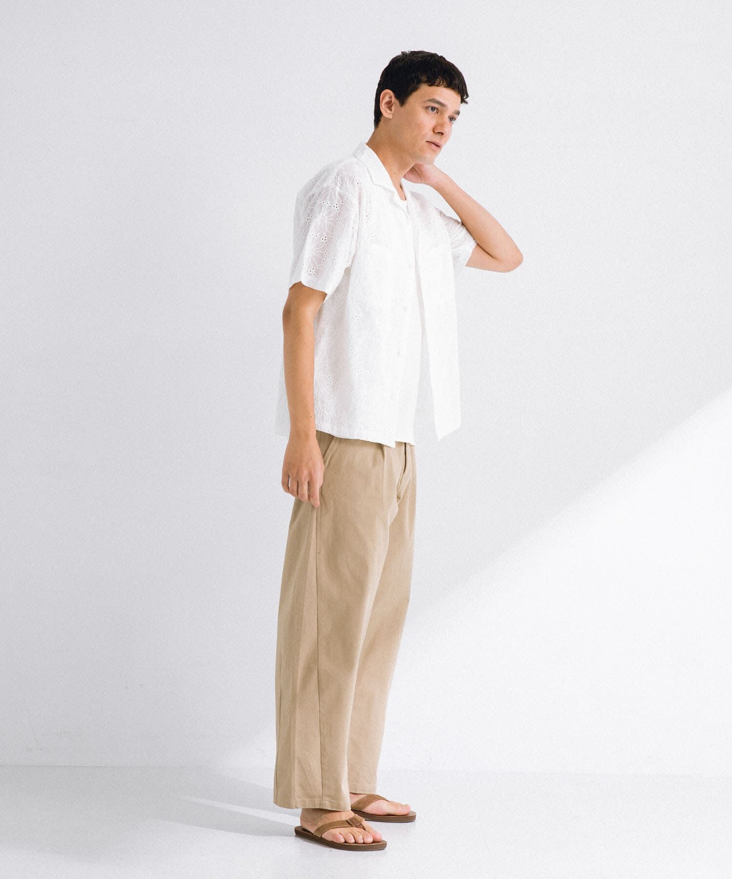 Sonny Label 「レース刺繍ショートスリーブシャツ」|シャツ・ブラウス|