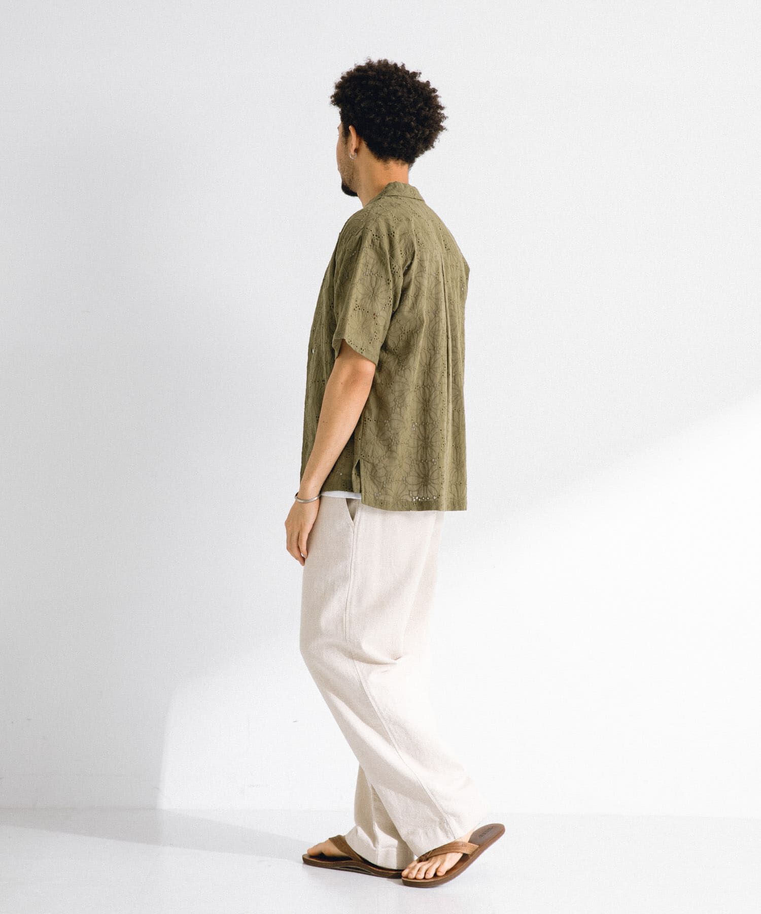 Sonny Label 「レース刺繍ショートスリーブシャツ」|シャツ・ブラウス|