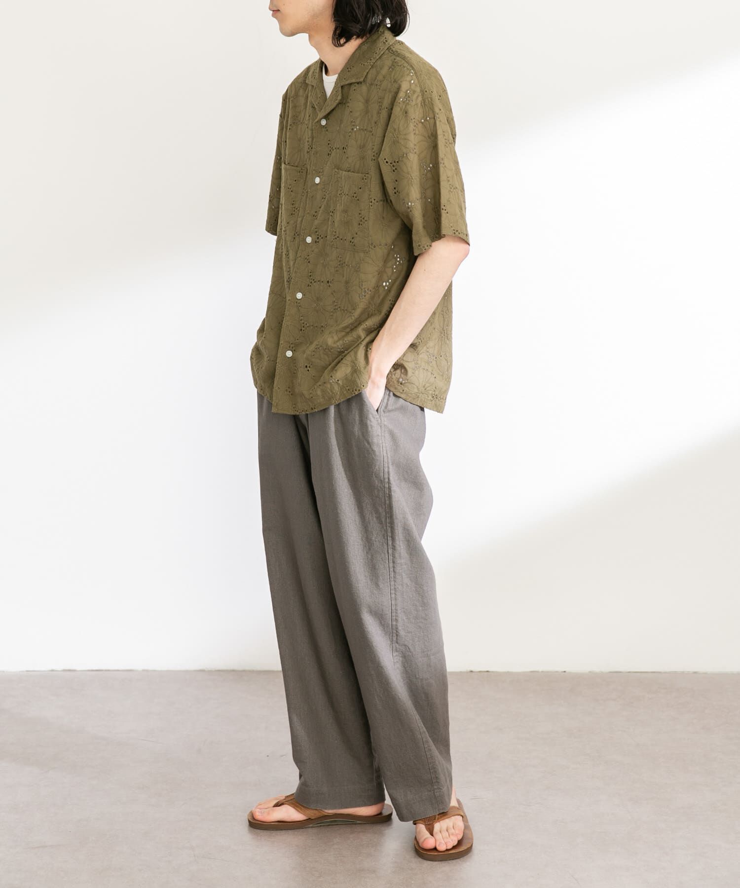 Sonny Label 「レース刺繍ショートスリーブシャツ」|シャツ・ブラウス|