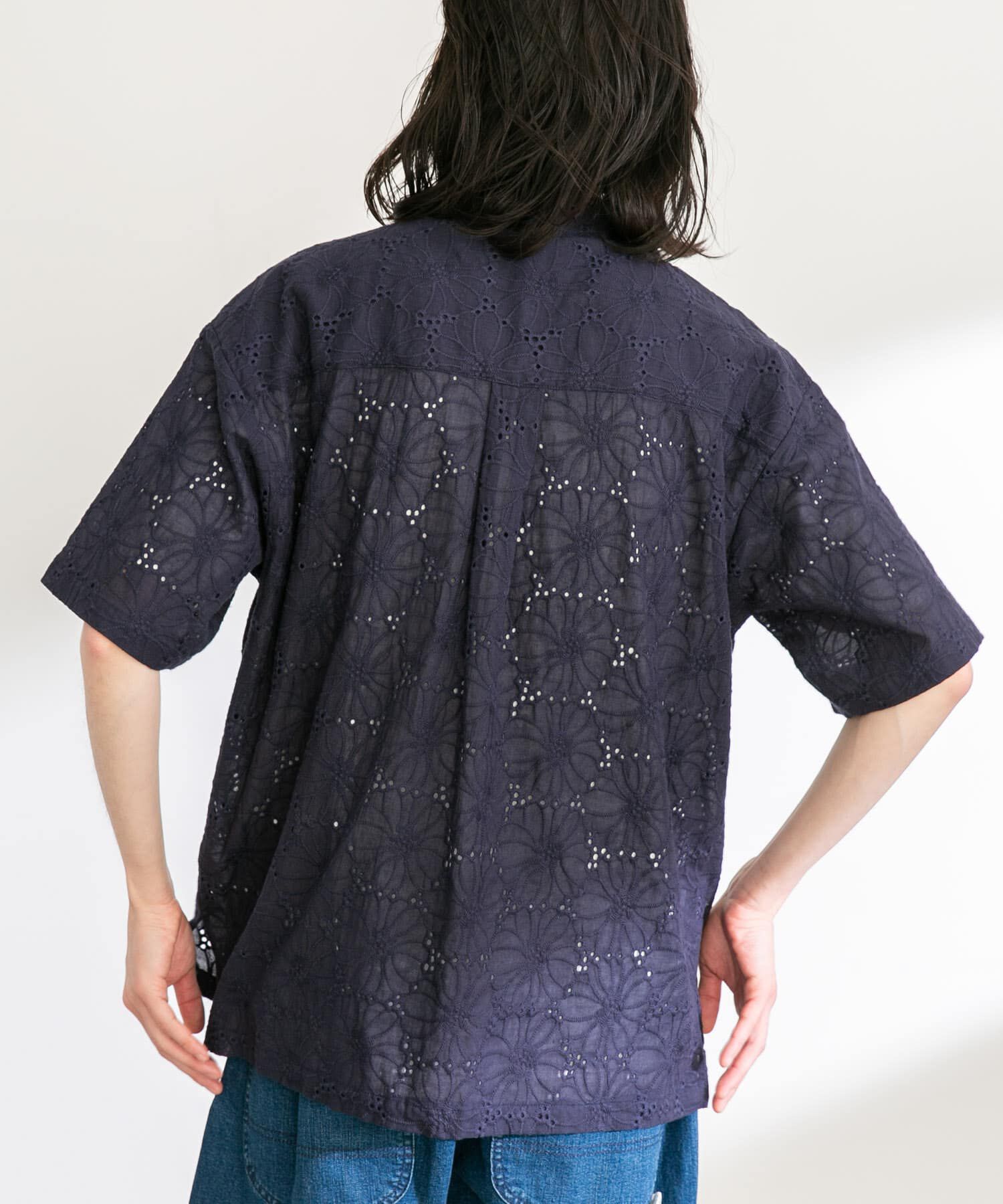 Sonny Label 「レース刺繍ショートスリーブシャツ」|シャツ・ブラウス|