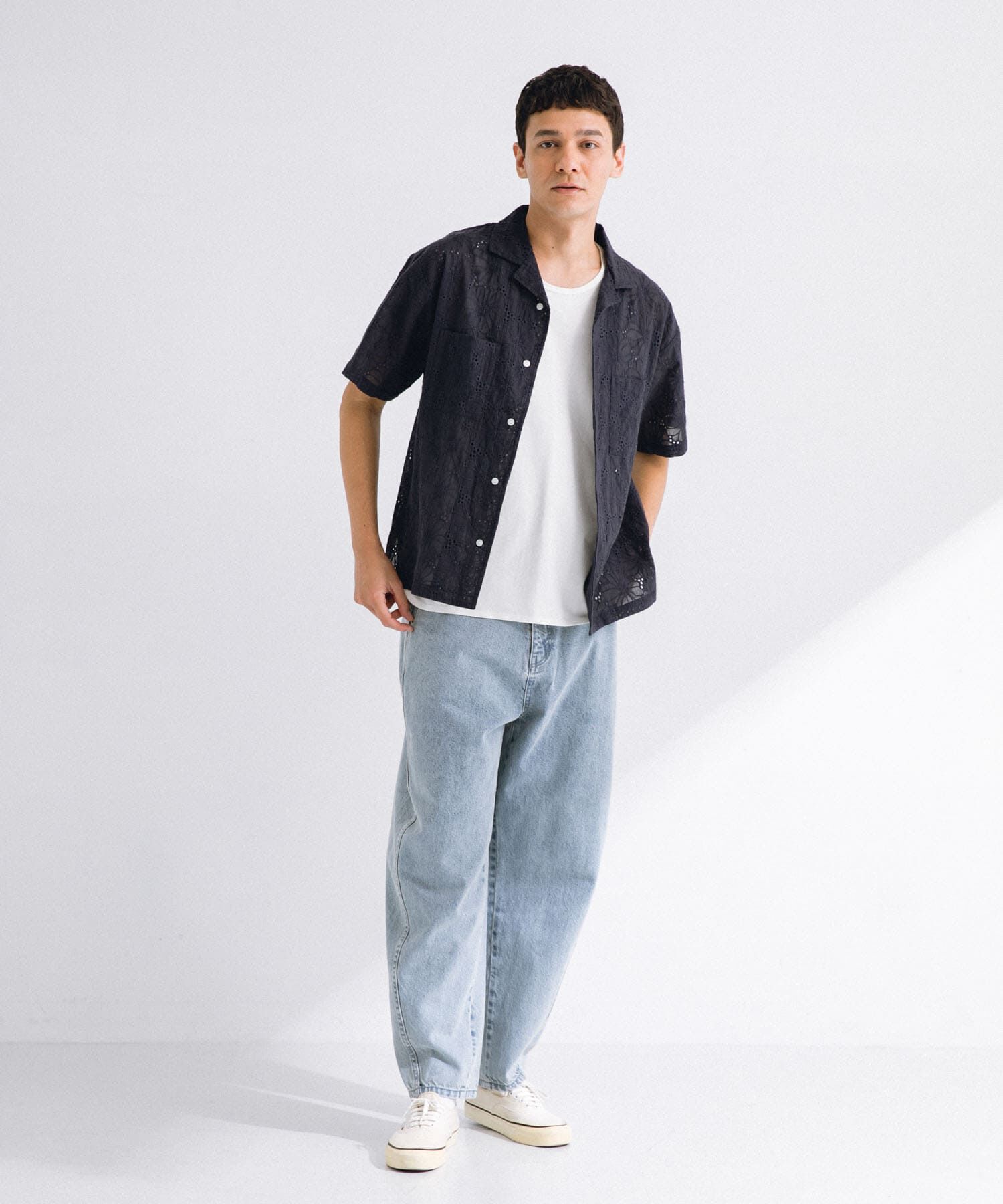 Sonny Label 「レース刺繍ショートスリーブシャツ」|シャツ・ブラウス|