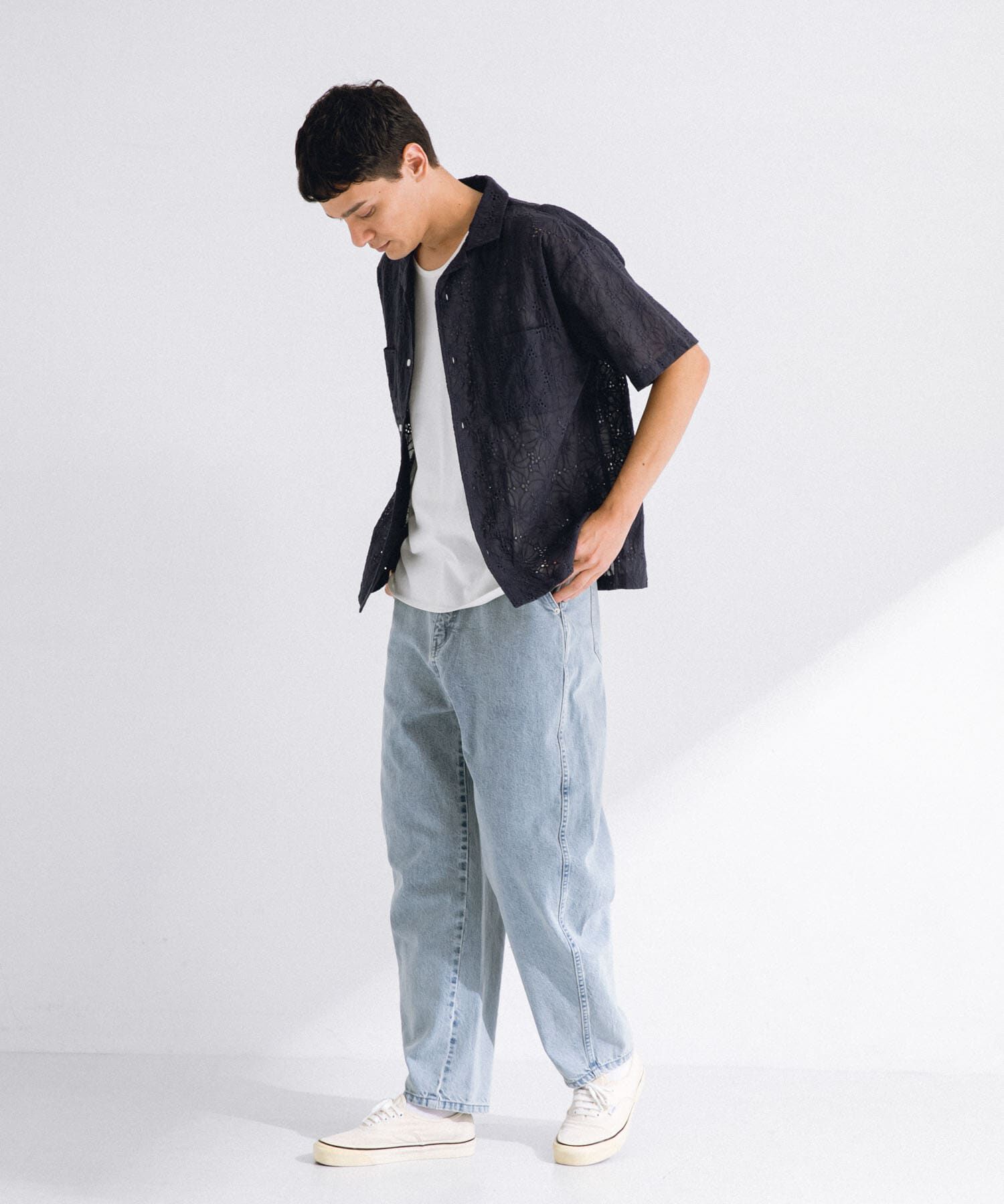 Sonny Label 「レース刺繍ショートスリーブシャツ」|シャツ・ブラウス|