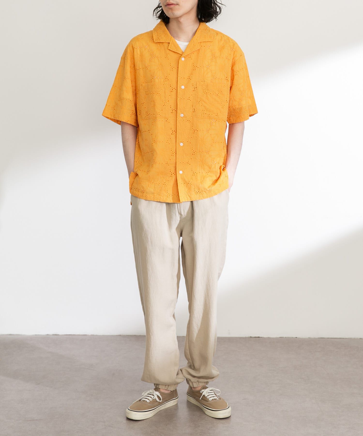 Sonny Label 「レース刺繍ショートスリーブシャツ」|シャツ・ブラウス|