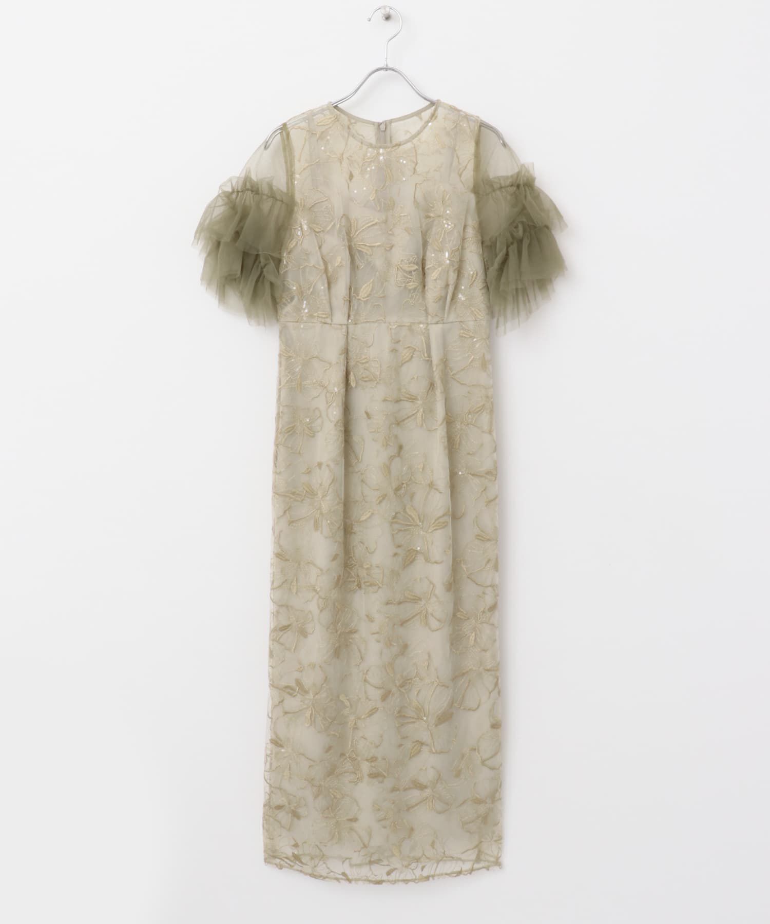 URBAN RESEARCH ROSSO「スパンコールレース刺繍ドレス」|ワンピース|