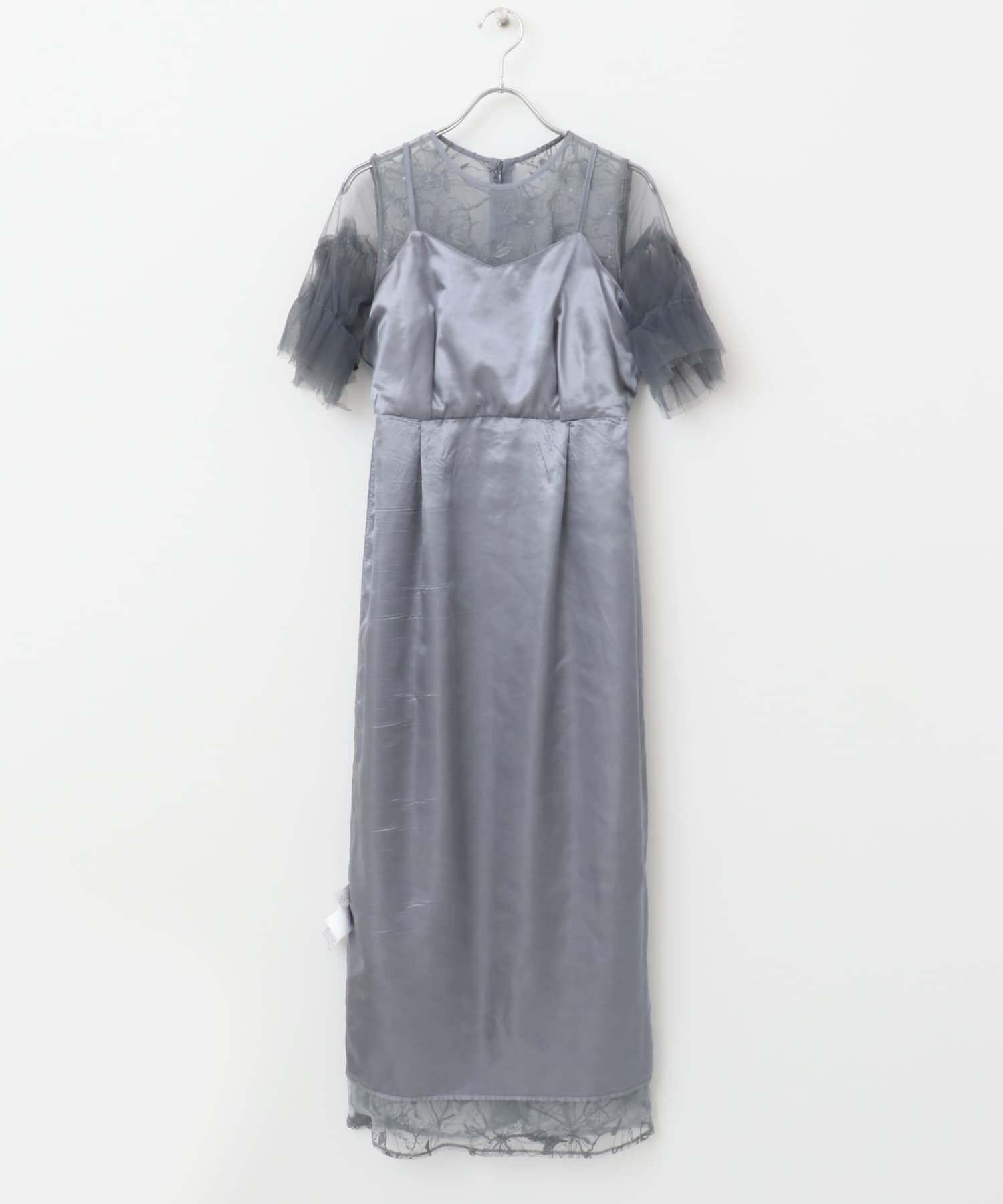 URBAN RESEARCH ROSSO「スパンコールレース刺繍ドレス」|ワンピース|