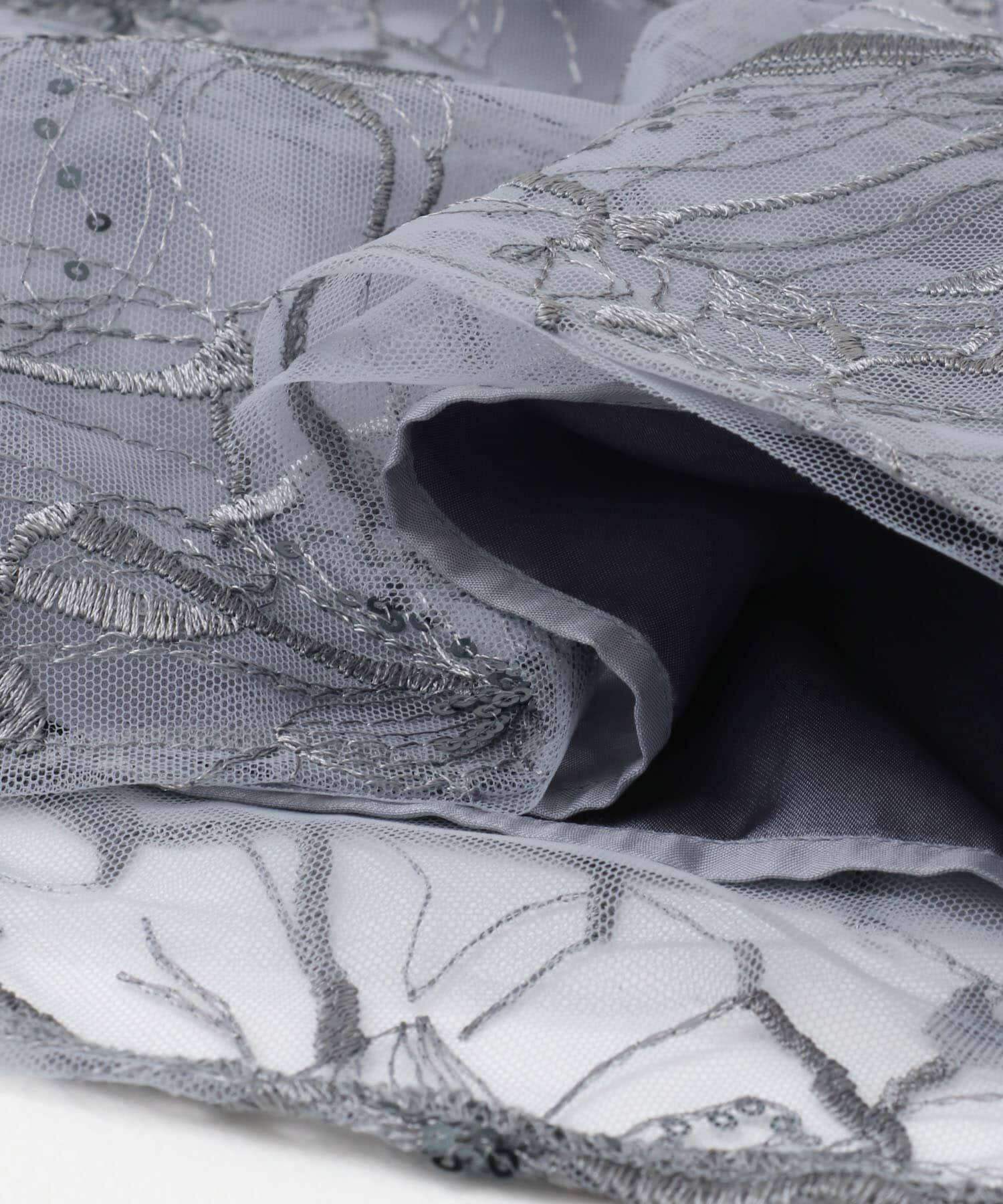 URBAN RESEARCH ROSSO「スパンコールレース刺繍ドレス」|ワンピース|