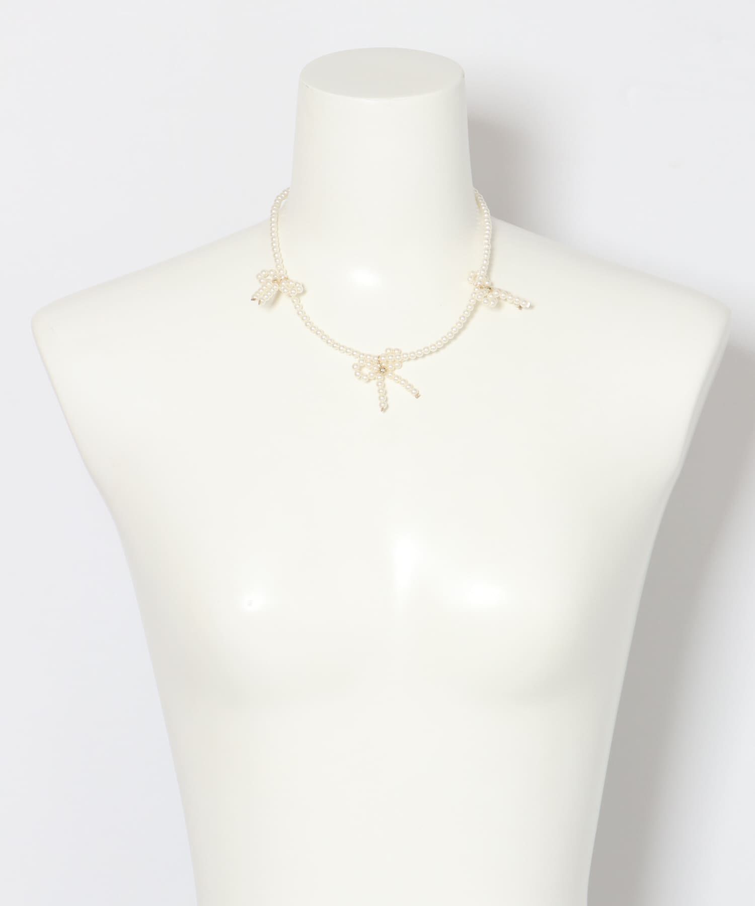 URBAN RESEARCH ROSSO「リボンパールショートネックレス」|ネックレス|