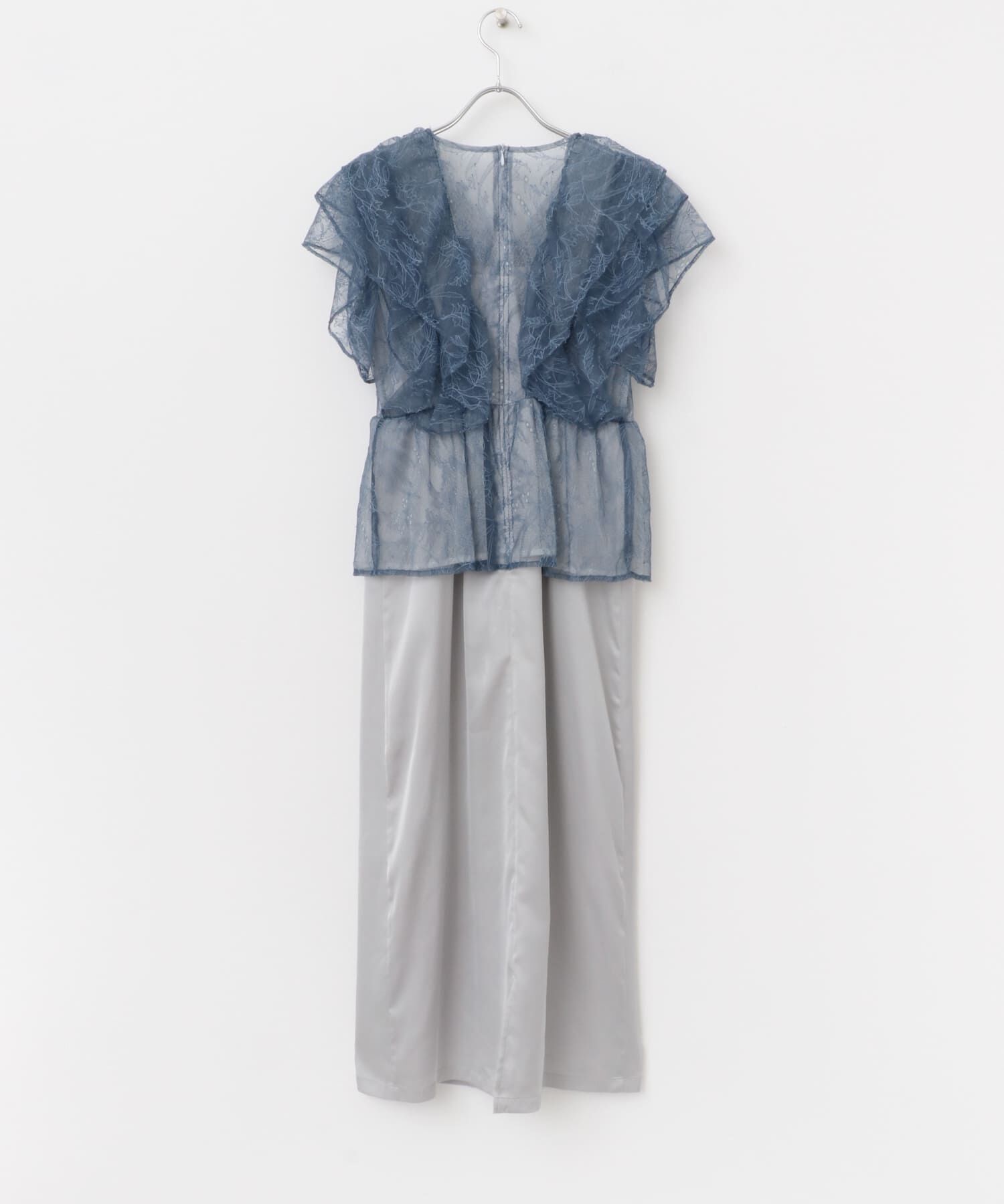 URBAN RESEARCH ROSSO「kaene　レースフリルドッキングドレス」|ワンピース|