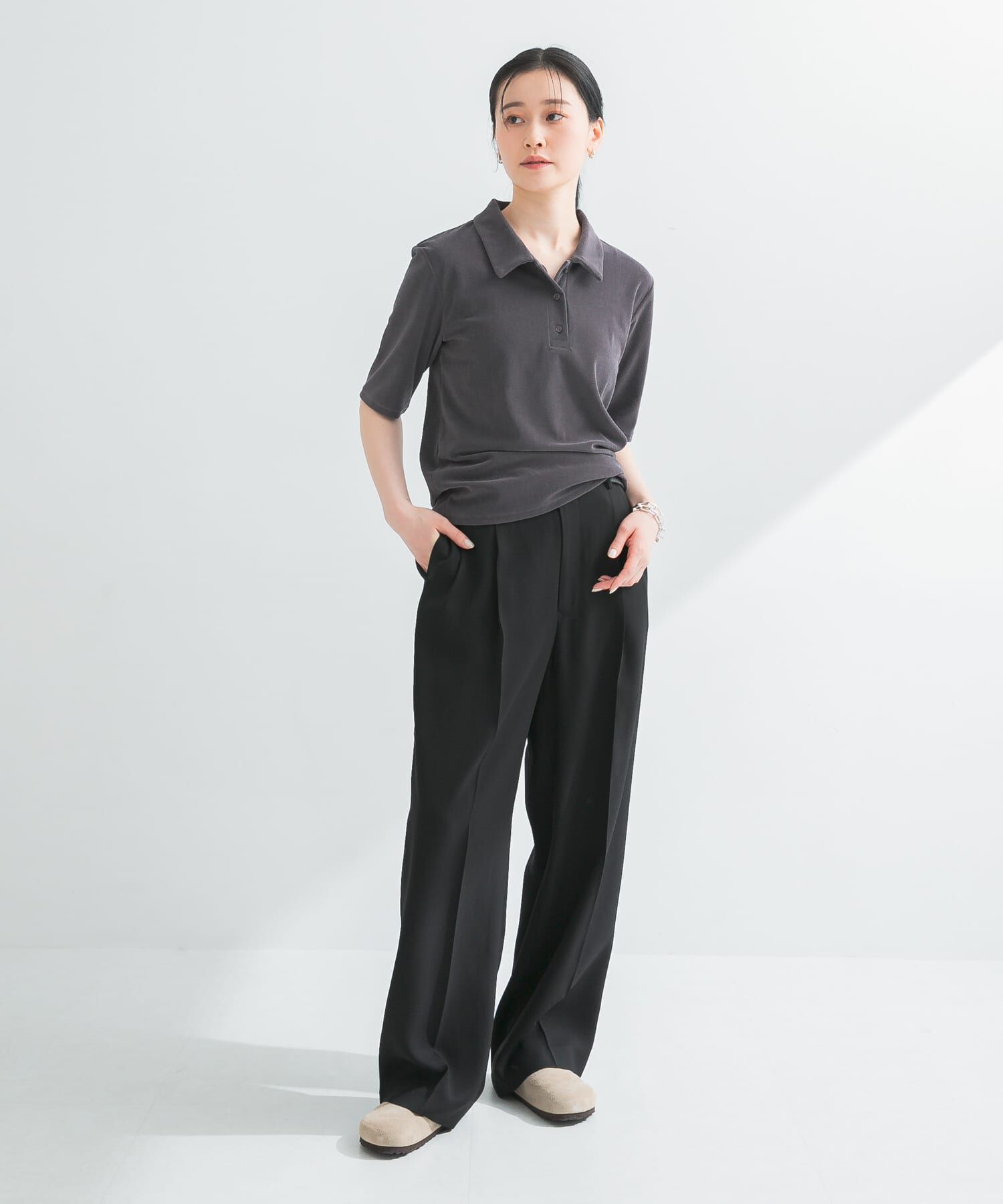 URBAN RESEARCH「パイルポロ衿カットソー」|Tシャツ・カットソー|