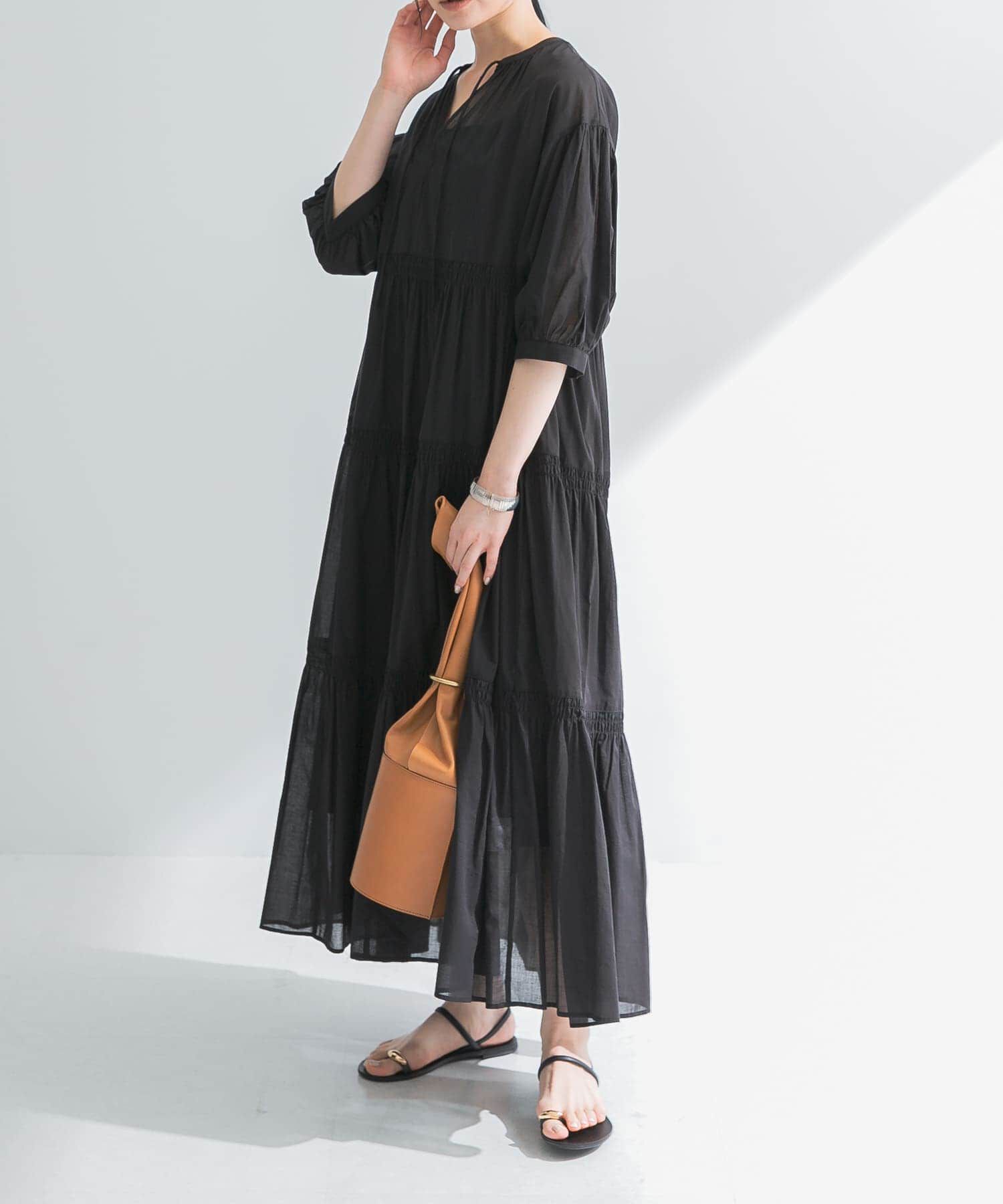 URBAN RESEARCH「コットンボイルティアードワンピース」|ワンピース|