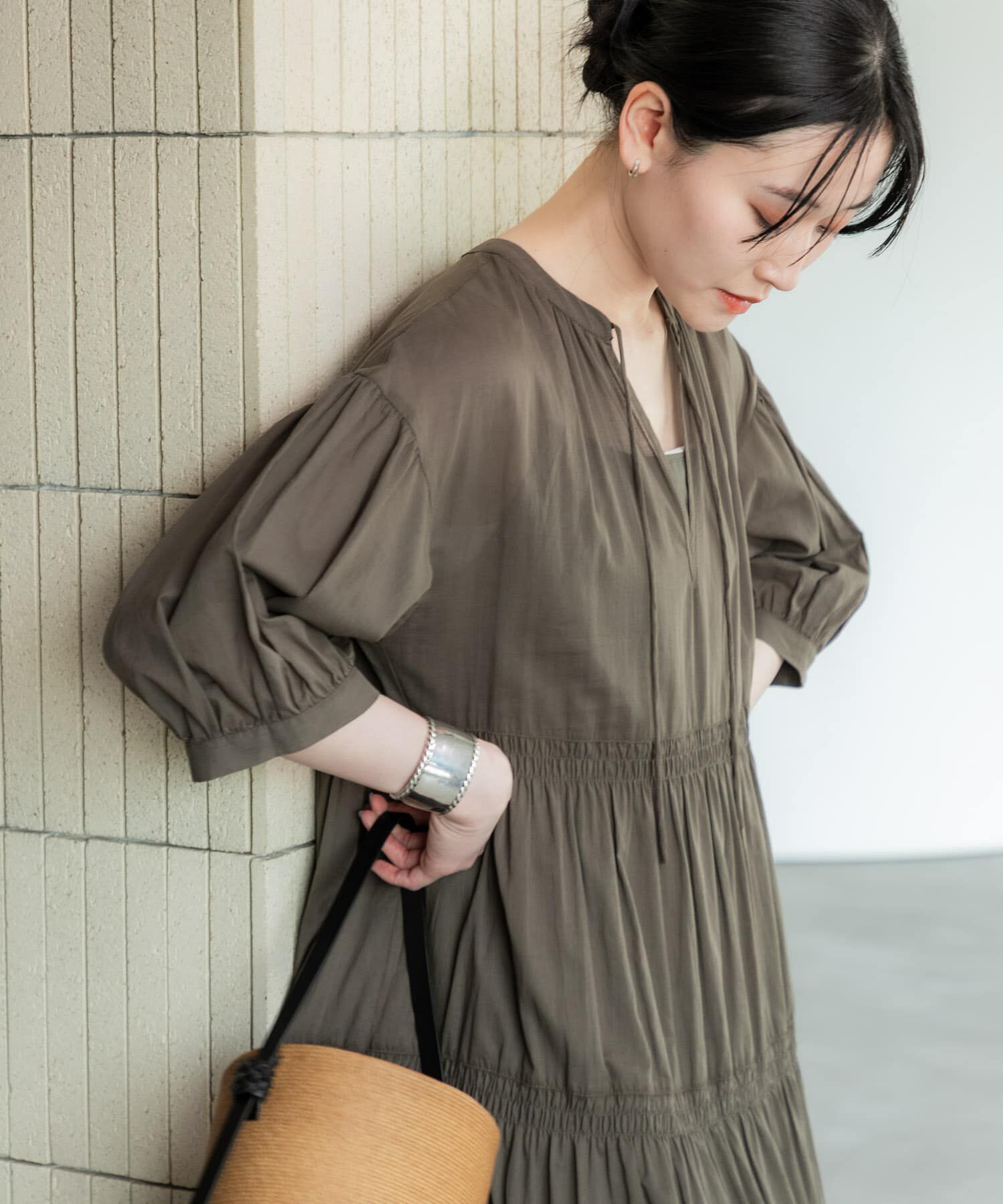 URBAN RESEARCH「コットンボイルティアードワンピース」|ワンピース|