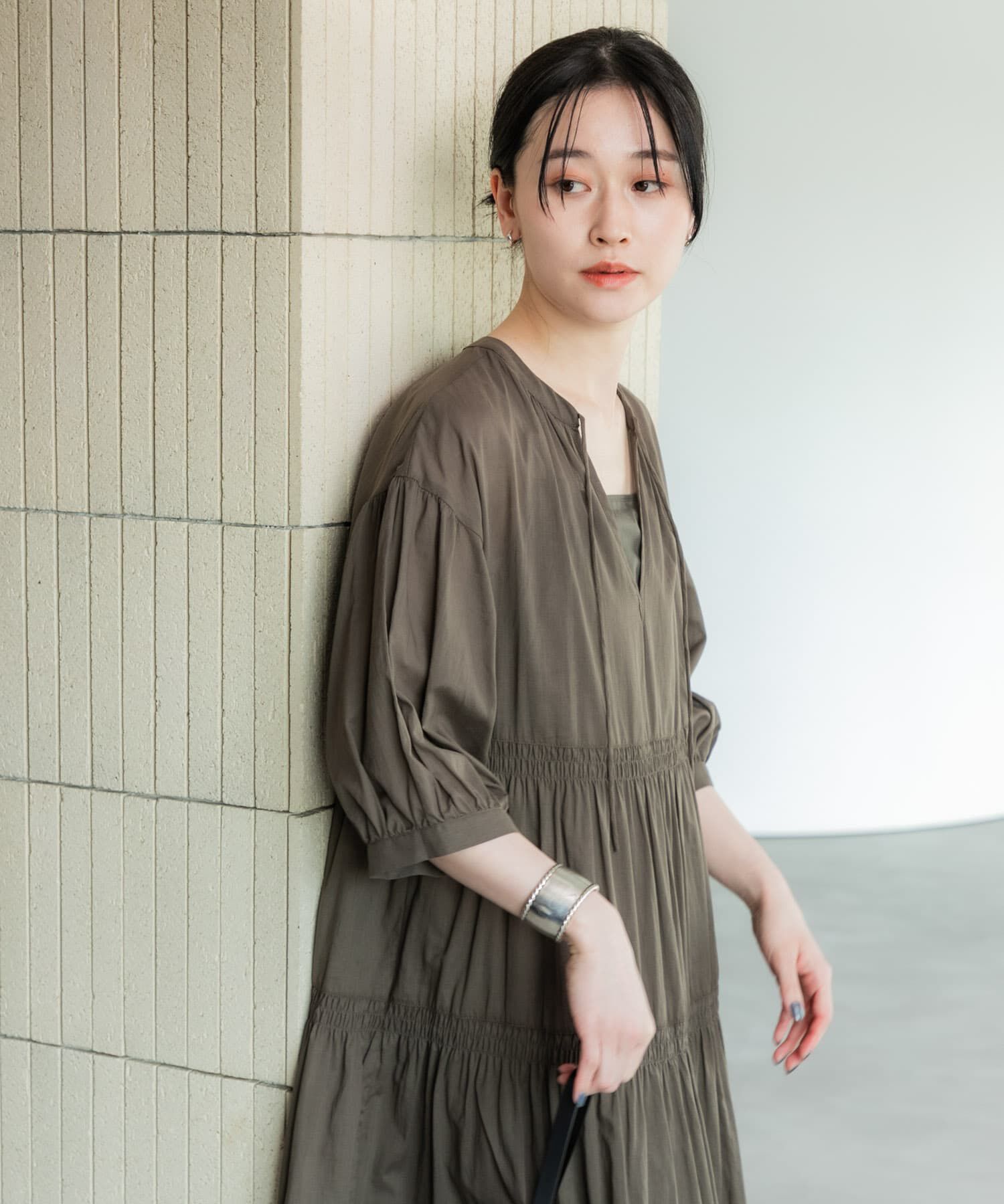 URBAN RESEARCH「コットンボイルティアードワンピース」|ワンピース|