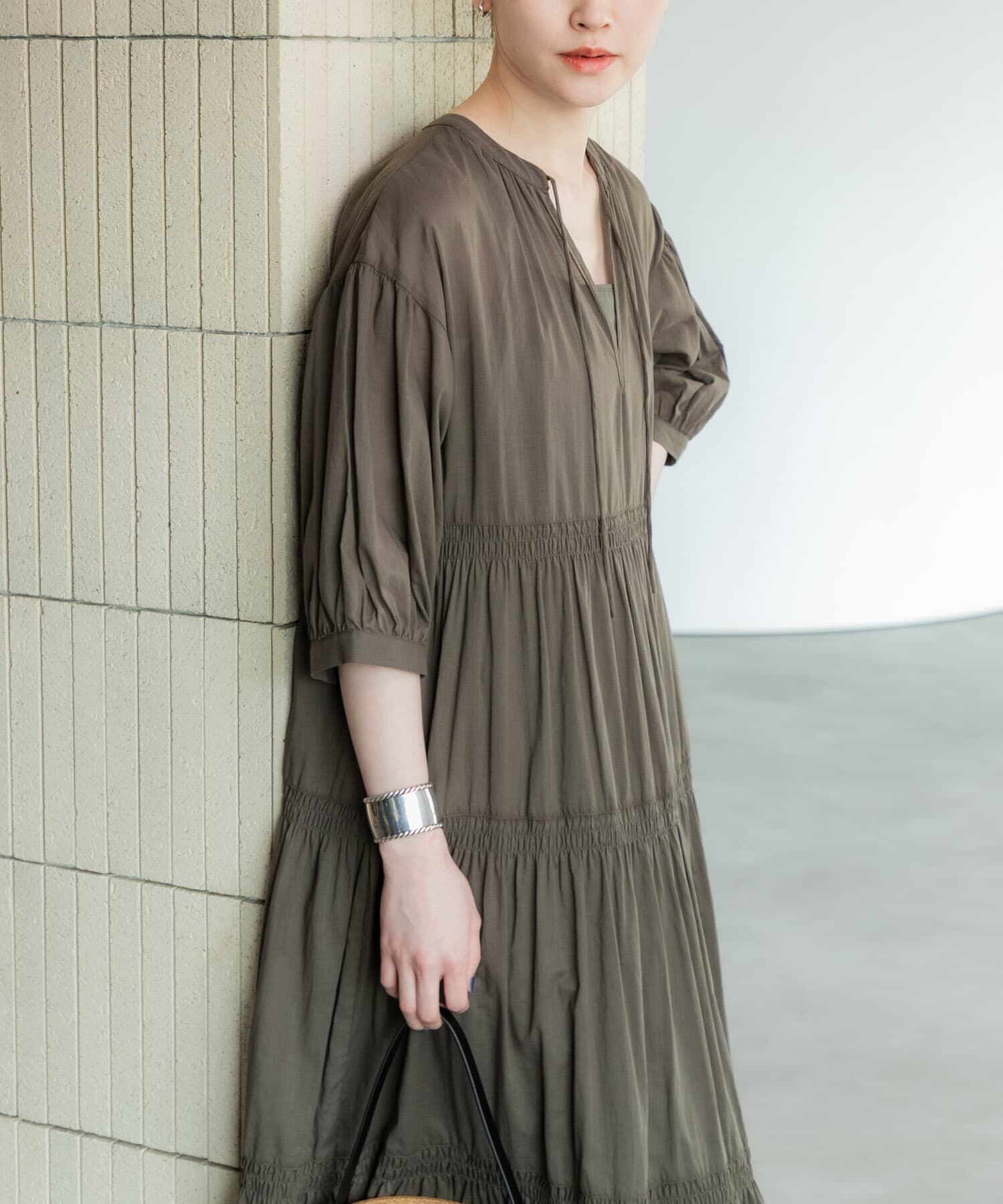 URBAN RESEARCH「コットンボイルティアードワンピース」|ワンピース|