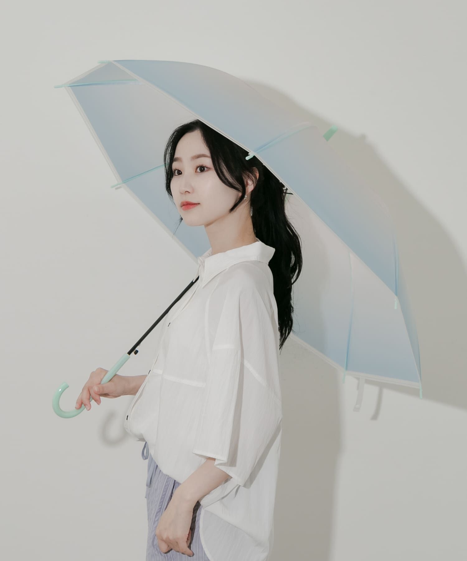 SMELLY「グラデーションEVAビニール傘」|傘|グリーン系その他