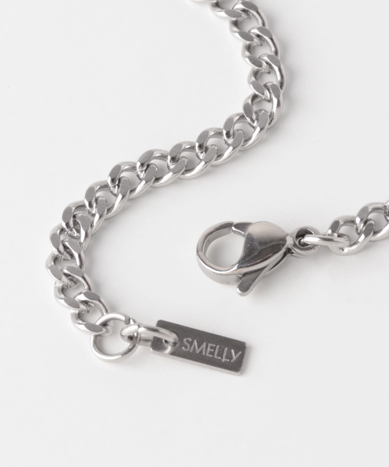 SMELLY「ステンレススクエアバーチェーンネックレス」|ネックレス|