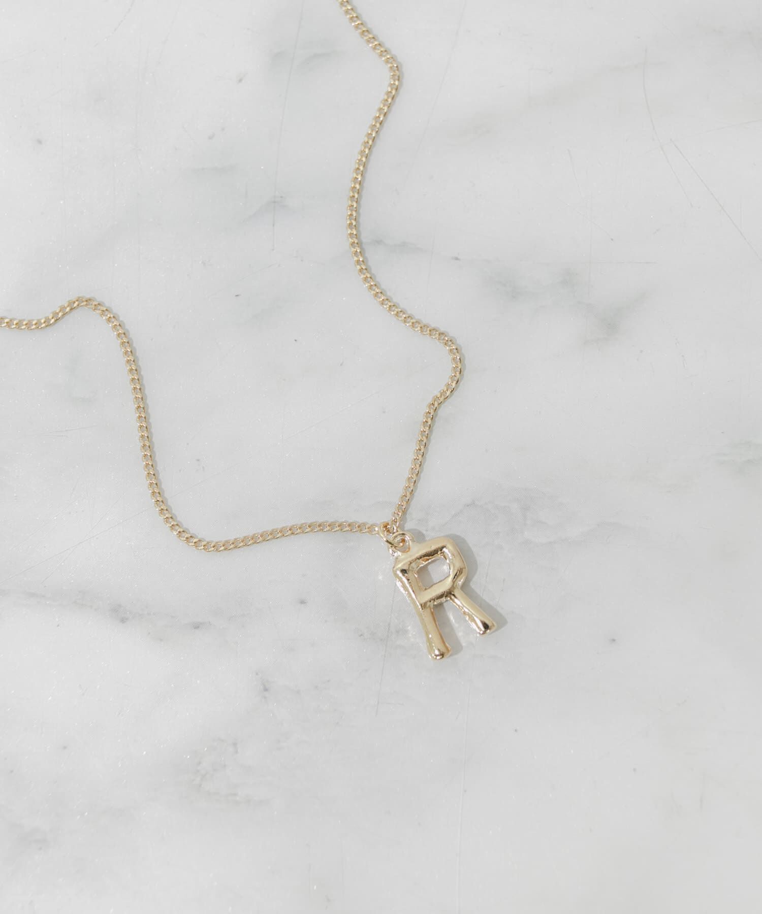 SMELLY「イニシャルワントップネックレス」|ネックレス|ゴールド