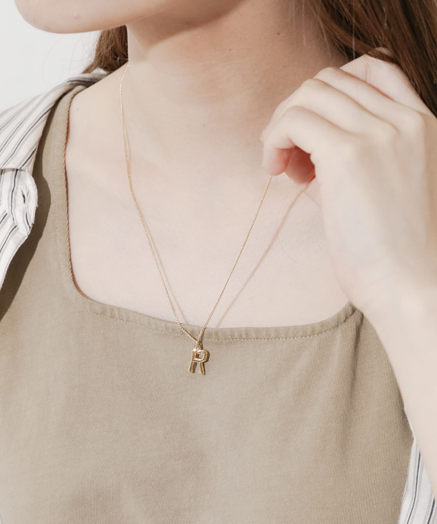 SMELLY「イニシャルワントップネックレス」|ネックレス|