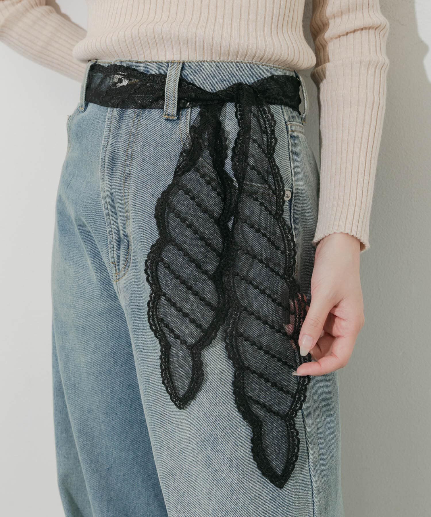 SMELLY「マルチレースセットネックレスC」|ネックレス|