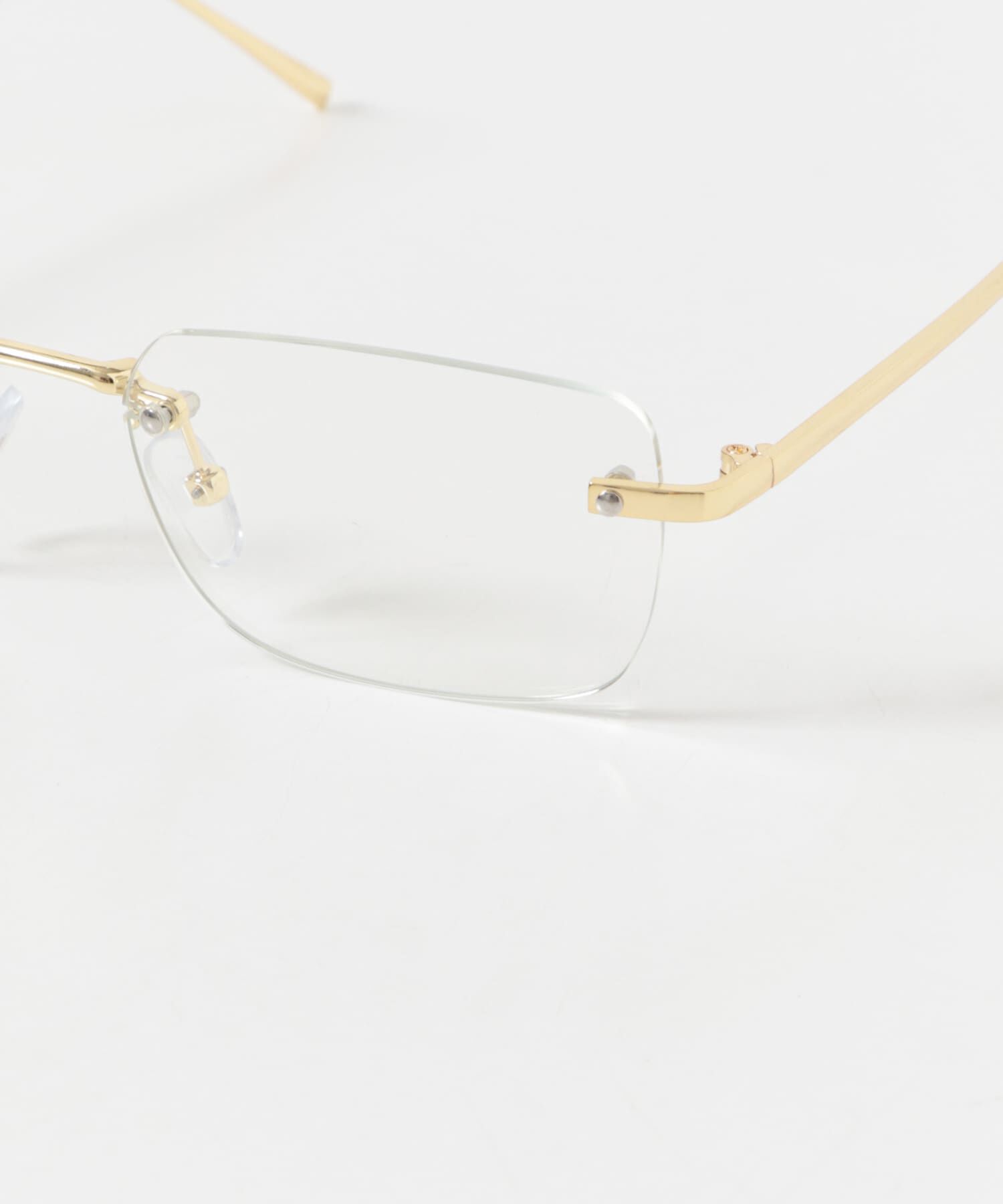 SMELLY「リムレススクエアダテメガネ」|メガネ|