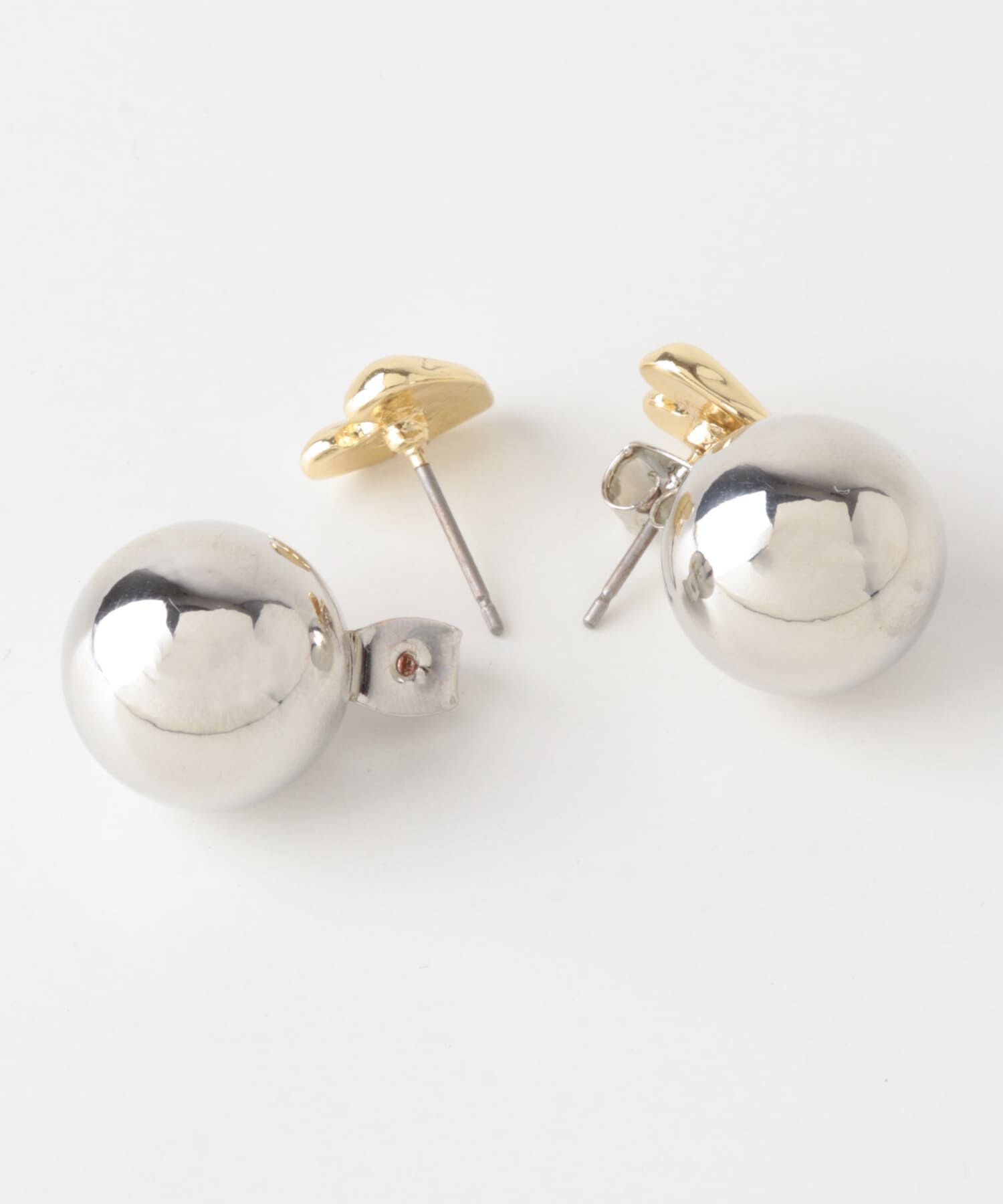 SMELLY「メタルハートコンビピアス」|ピアス|