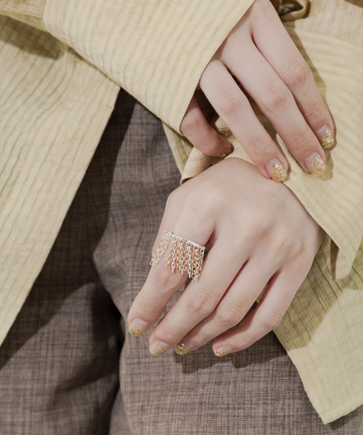 SMELLY「チェーン2WAYイヤカフ」|イヤリング|