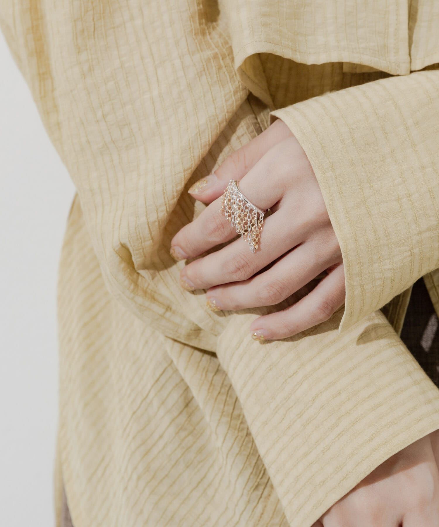 SMELLY「チェーン2WAYイヤカフ」|イヤリング|