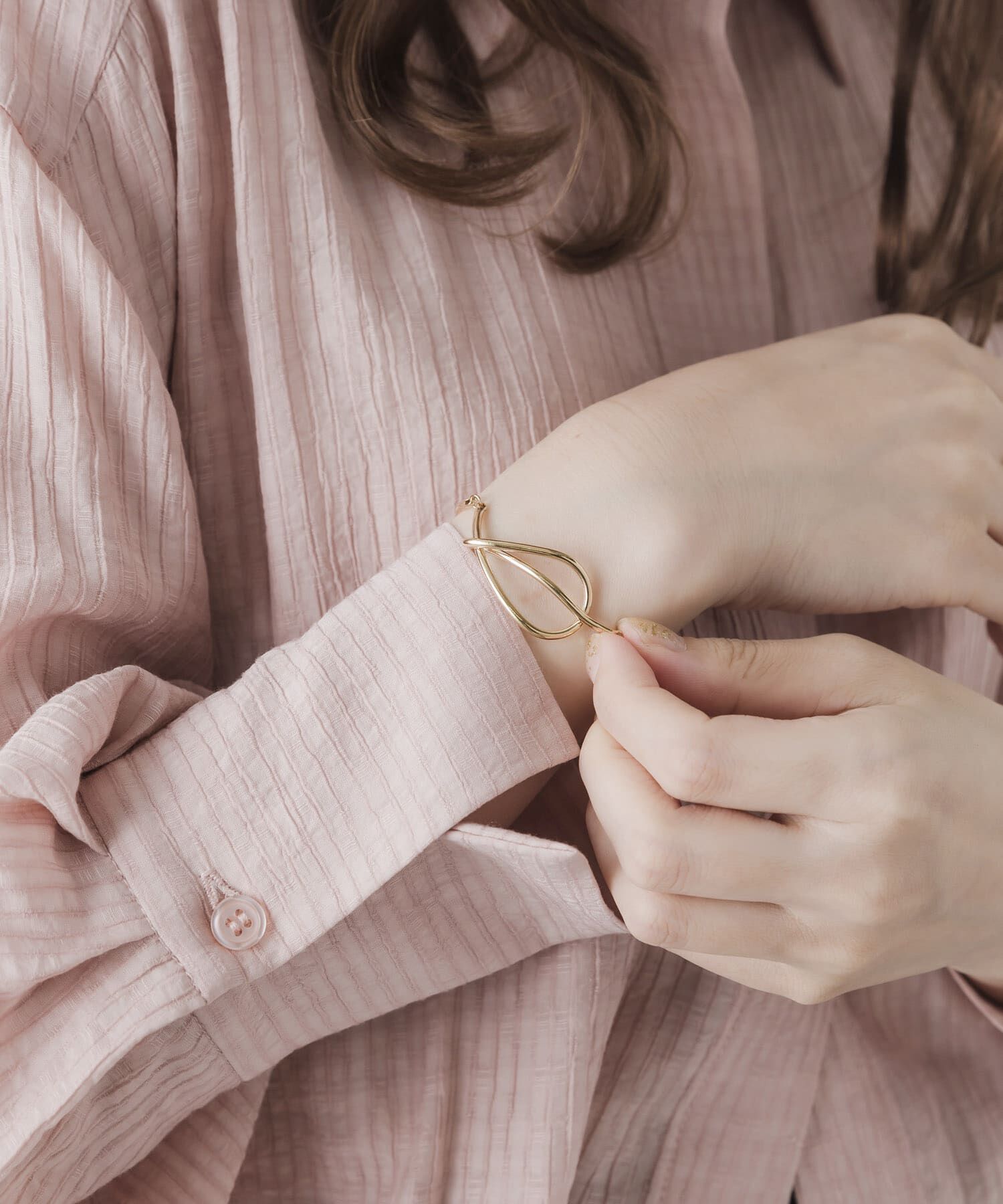 SMELLY「ニュアンスメタルカーブスライドブレスレット」|ブレスレット・バングル|