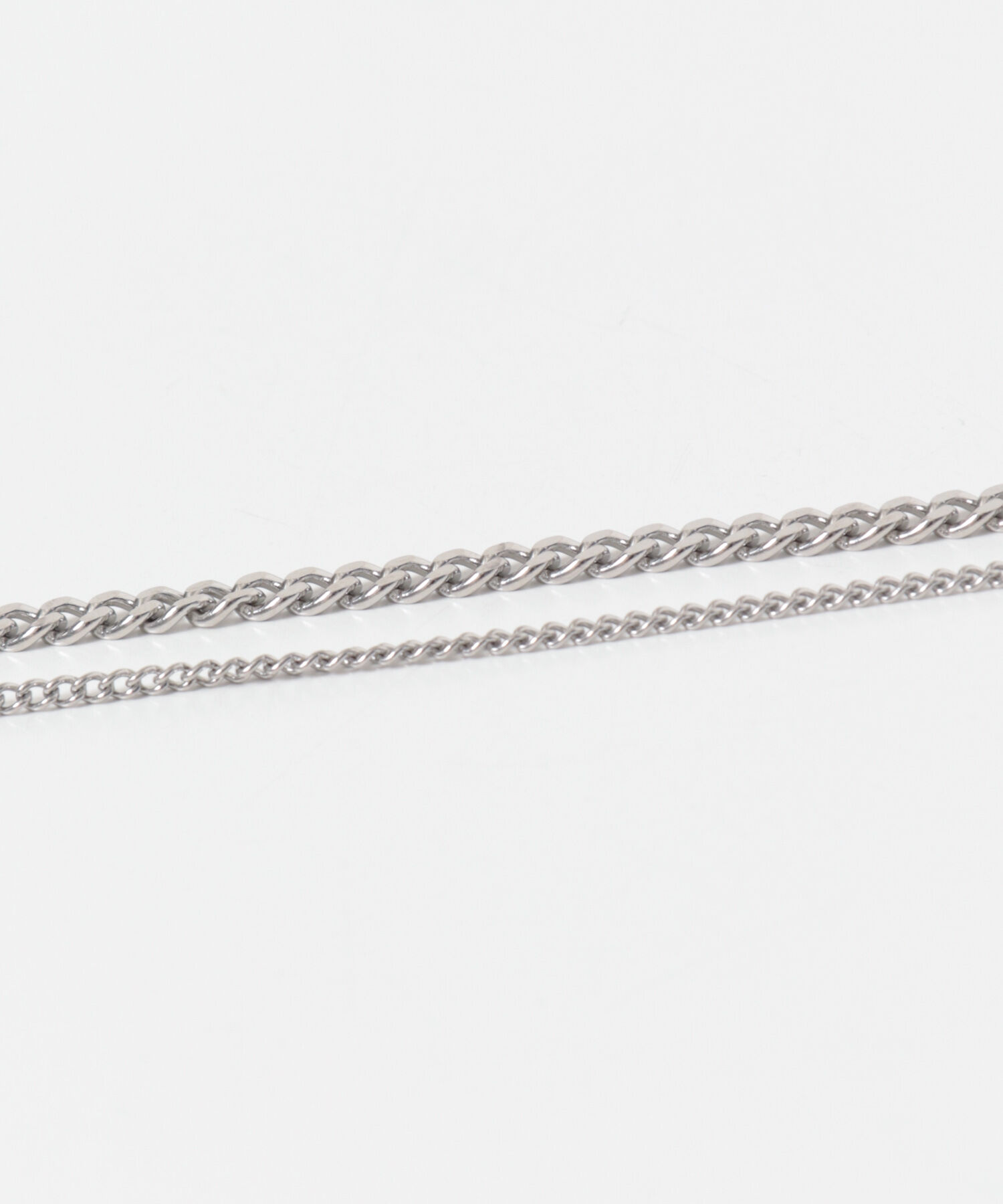 SMELLY「ステンレスダブルチェーンネックレス」|ネックレス|