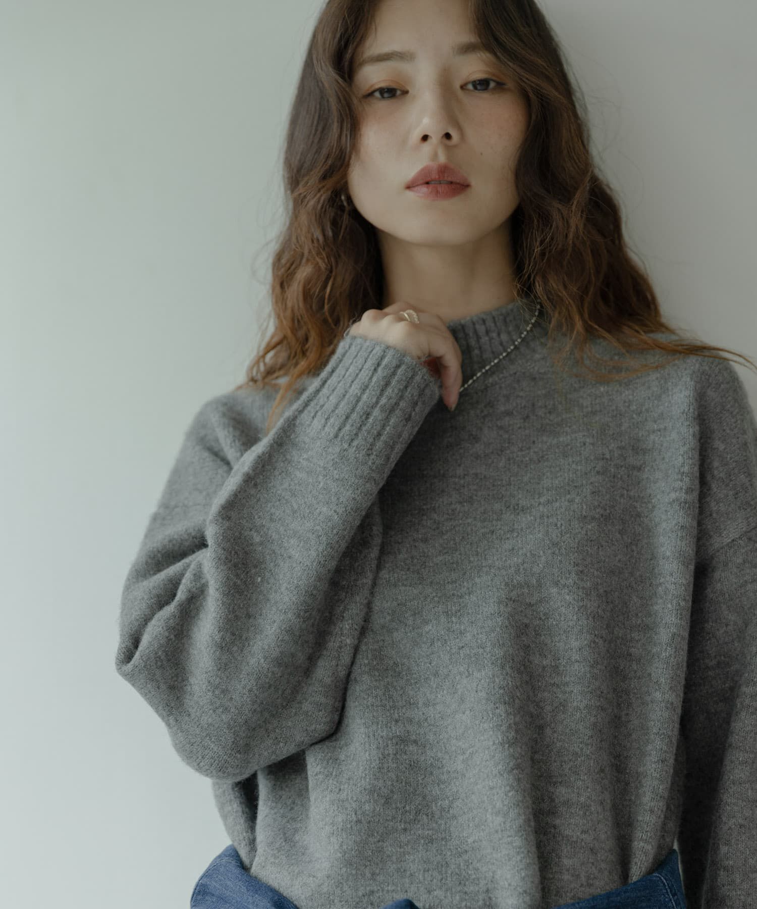 WEB限定』モックネックニット×スカートセットアップ（Sonny Label