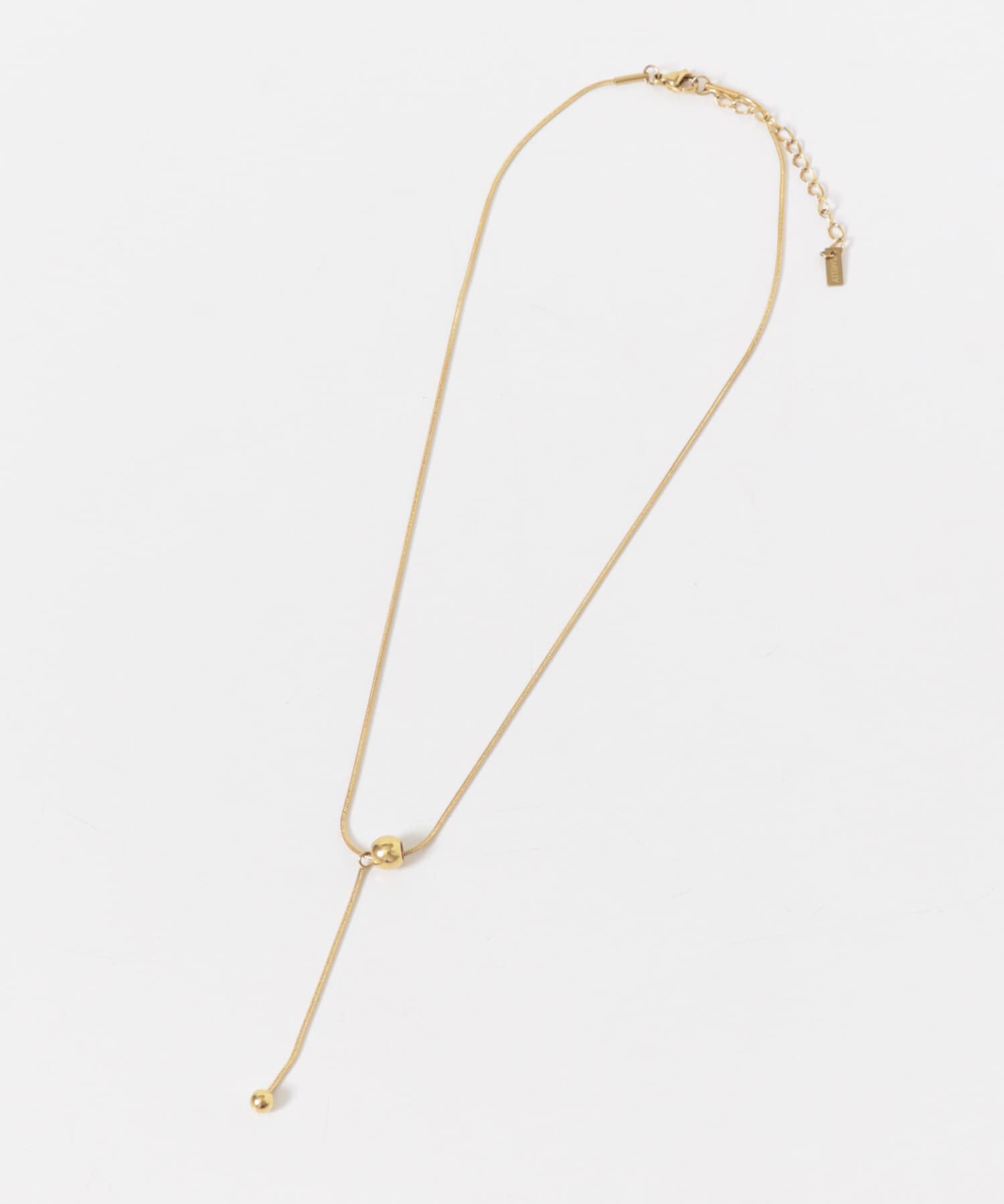 SMELLY「ステンレスボールトップYネックレス」|ネックレス|