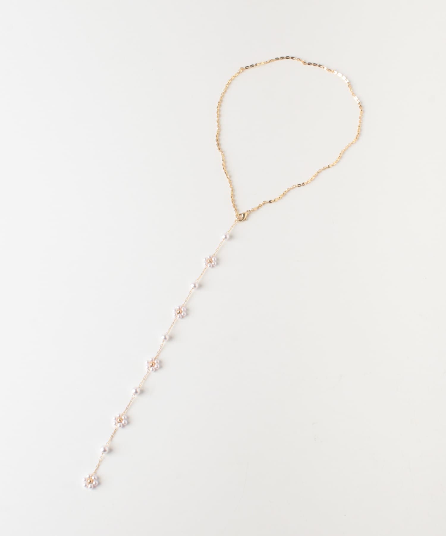 SMELLY「パールフラワーYネックレス」|ネックレス|