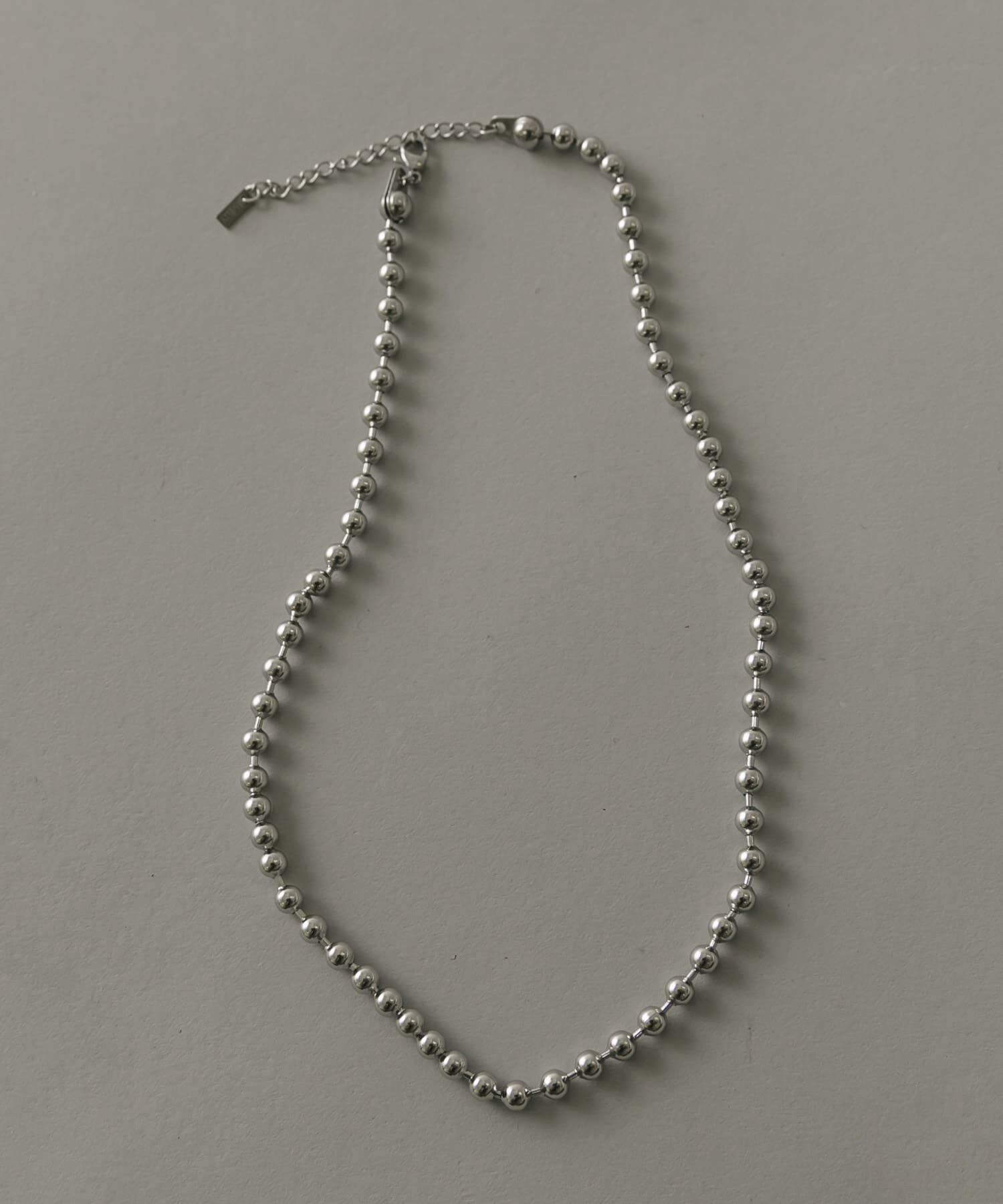 SMELLY「ステンレスボールチェーンネックレス」|ネックレス|シルバー