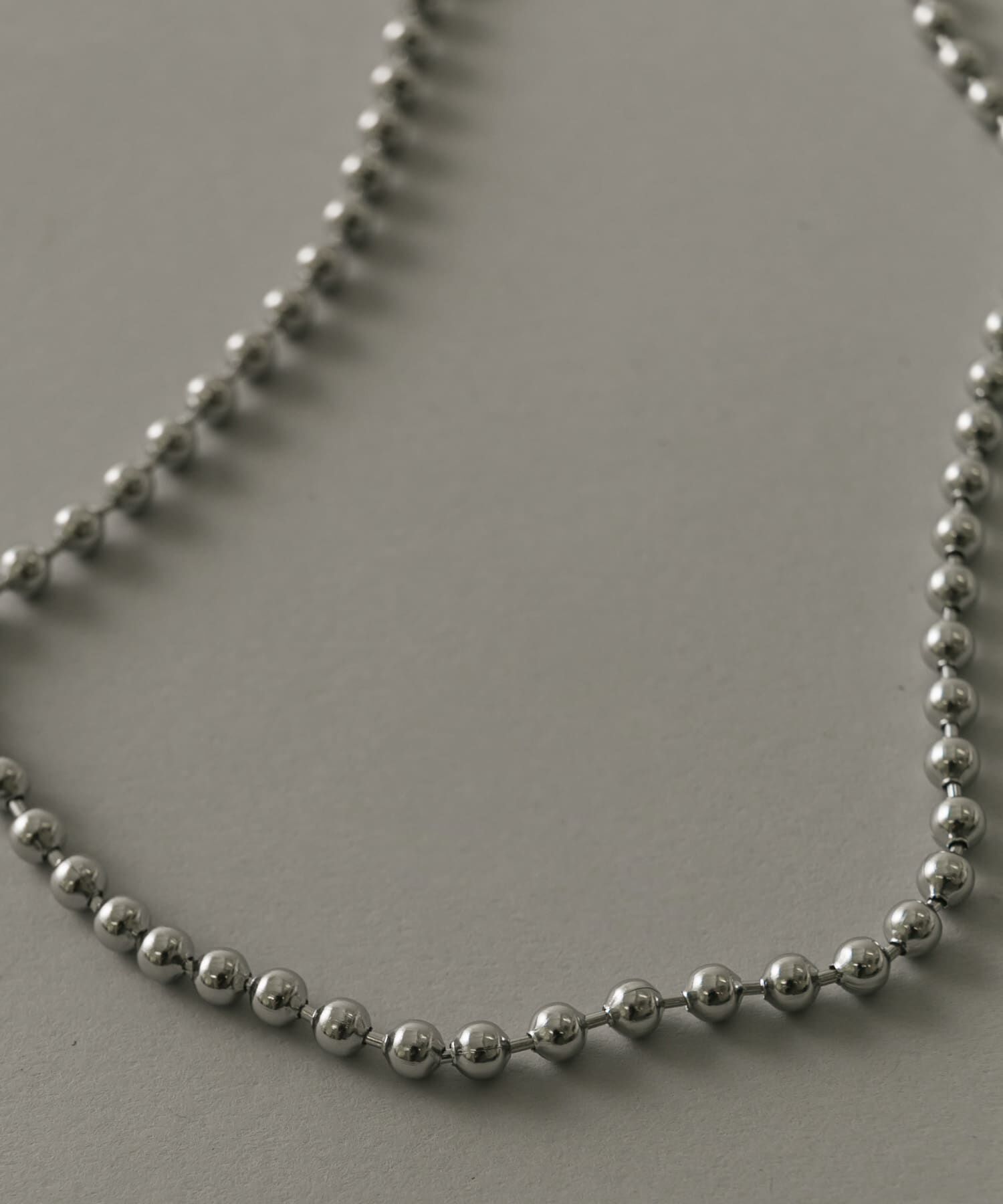 SMELLY「ステンレスボールチェーンネックレス」|ネックレス|