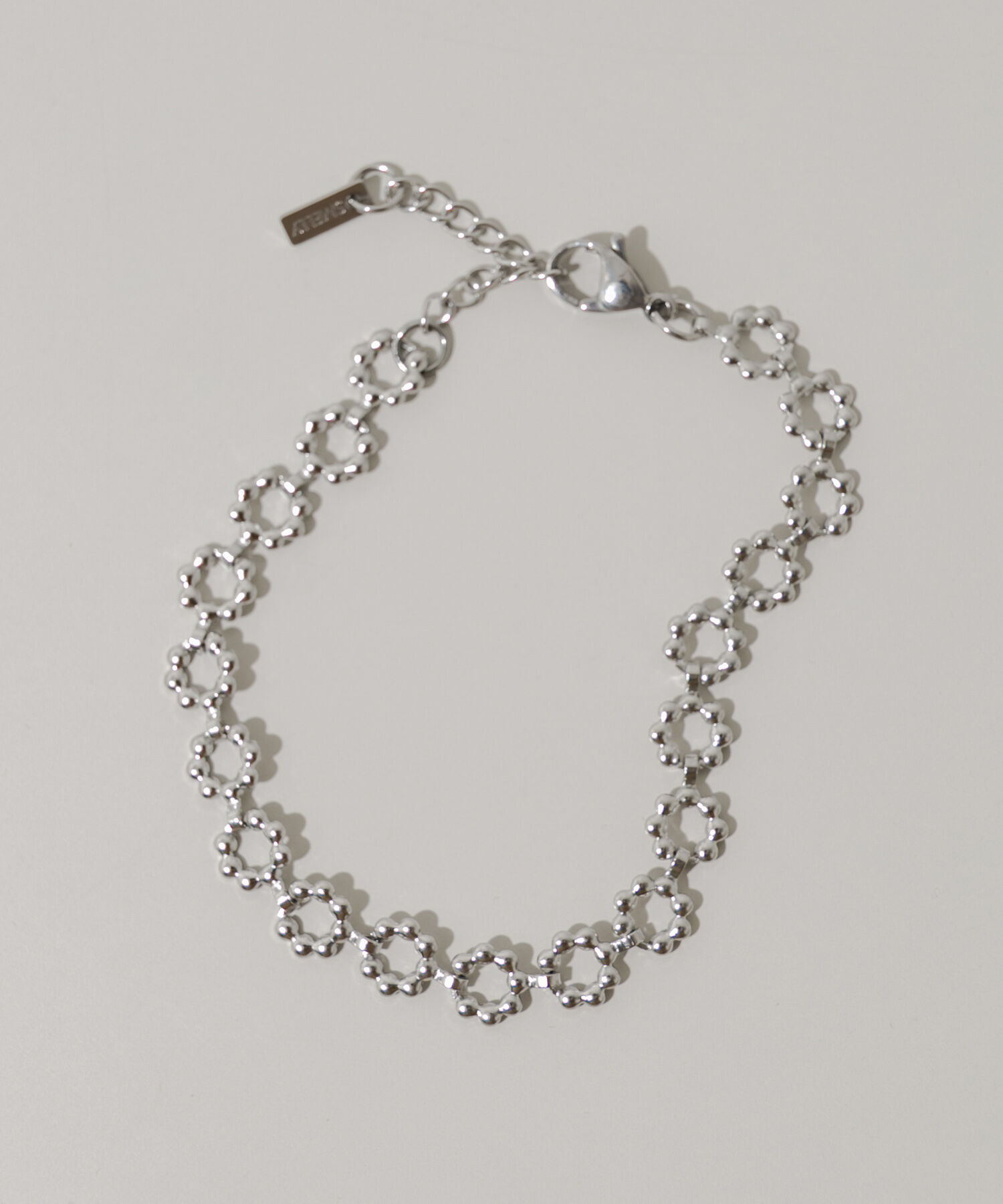 SMELLY「ステンレスフラワーチェーンブレスレット」|ブレスレット・バングル|シルバー