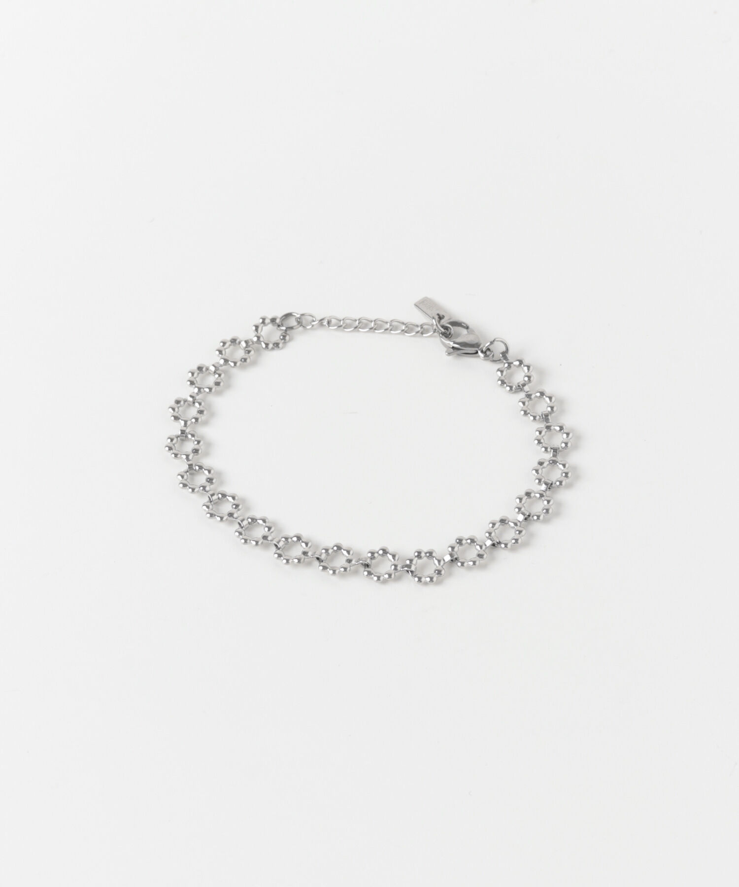 SMELLY「ステンレスフラワーチェーンブレスレット」|ブレスレット・バングル|