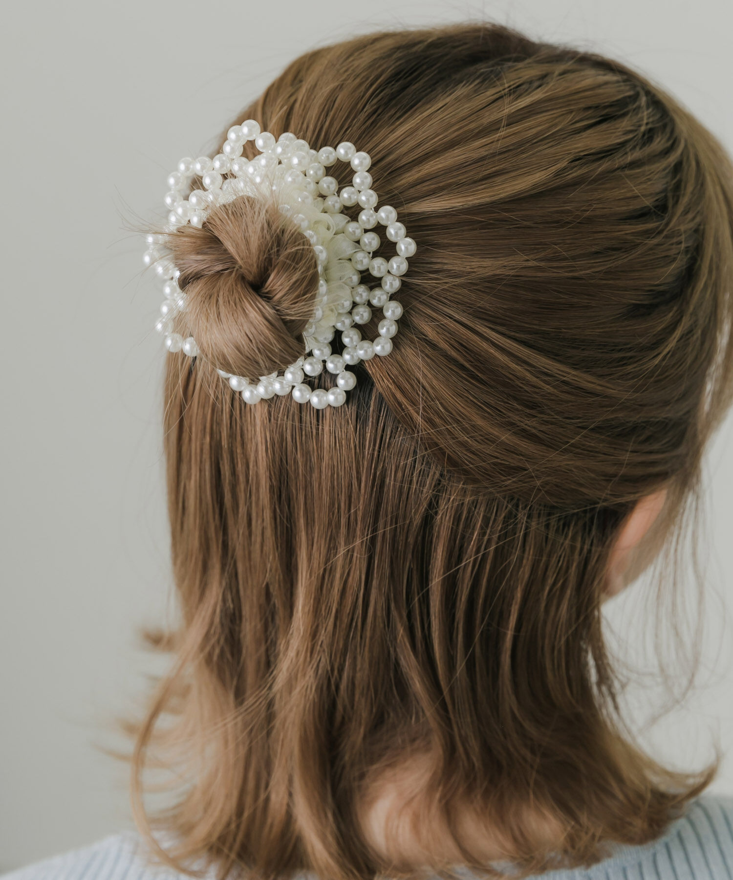 SMELLY「パールボリュームヘアポニー」|ヘアゴム・シュシュ|