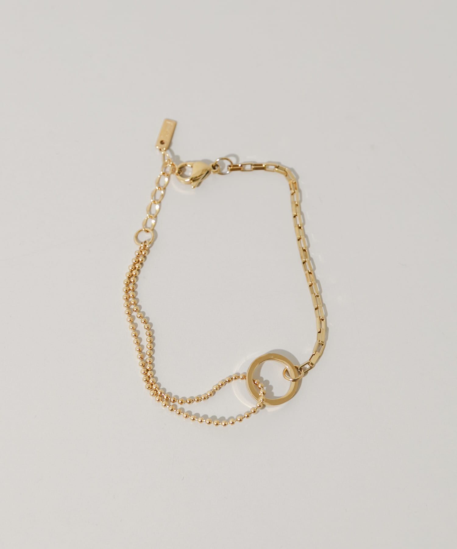 SMELLY「ステンレスサークルコンビチェーンブレスレット」|ブレスレット・バングル|