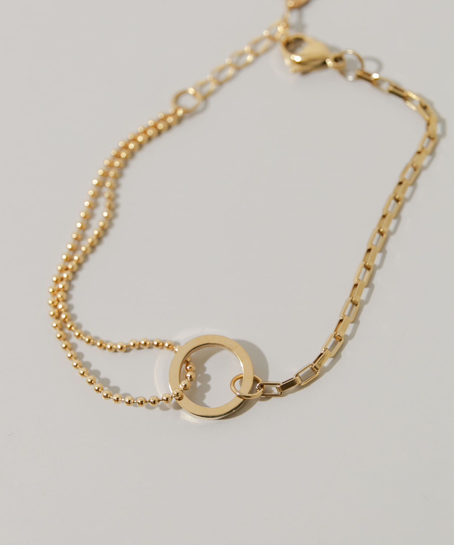 SMELLY「ステンレスサークルコンビチェーンブレスレット」|ブレスレット・バングル|