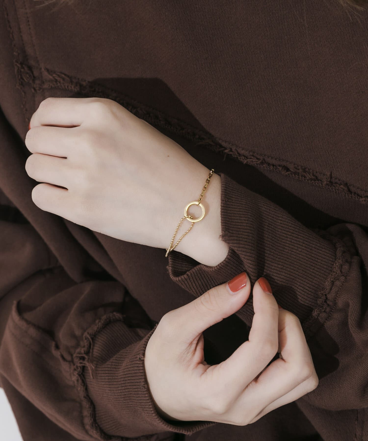 SMELLY「ステンレスサークルコンビチェーンブレスレット」|ブレスレット・バングル|