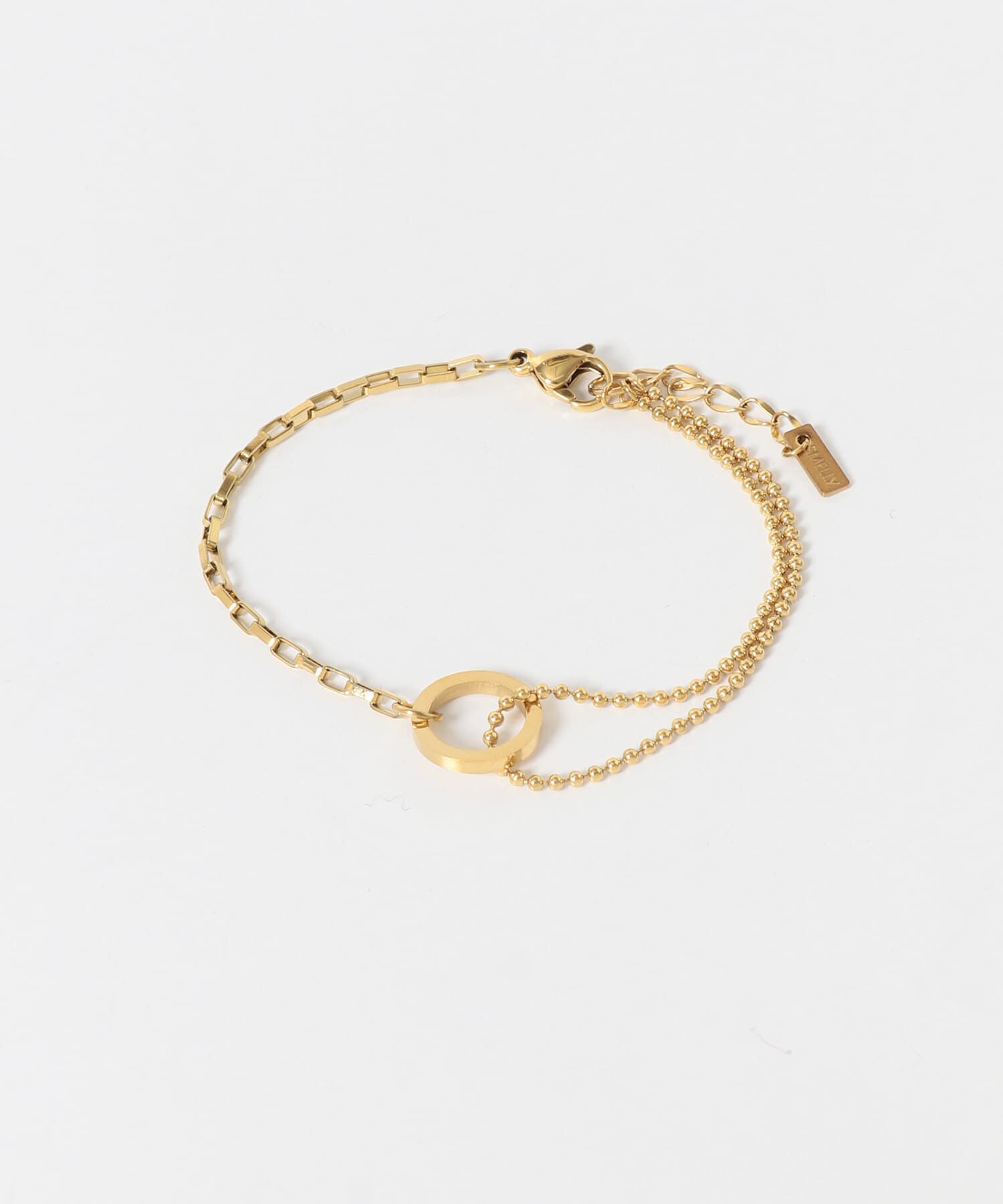 SMELLY「ステンレスサークルコンビチェーンブレスレット」|ブレスレット・バングル|