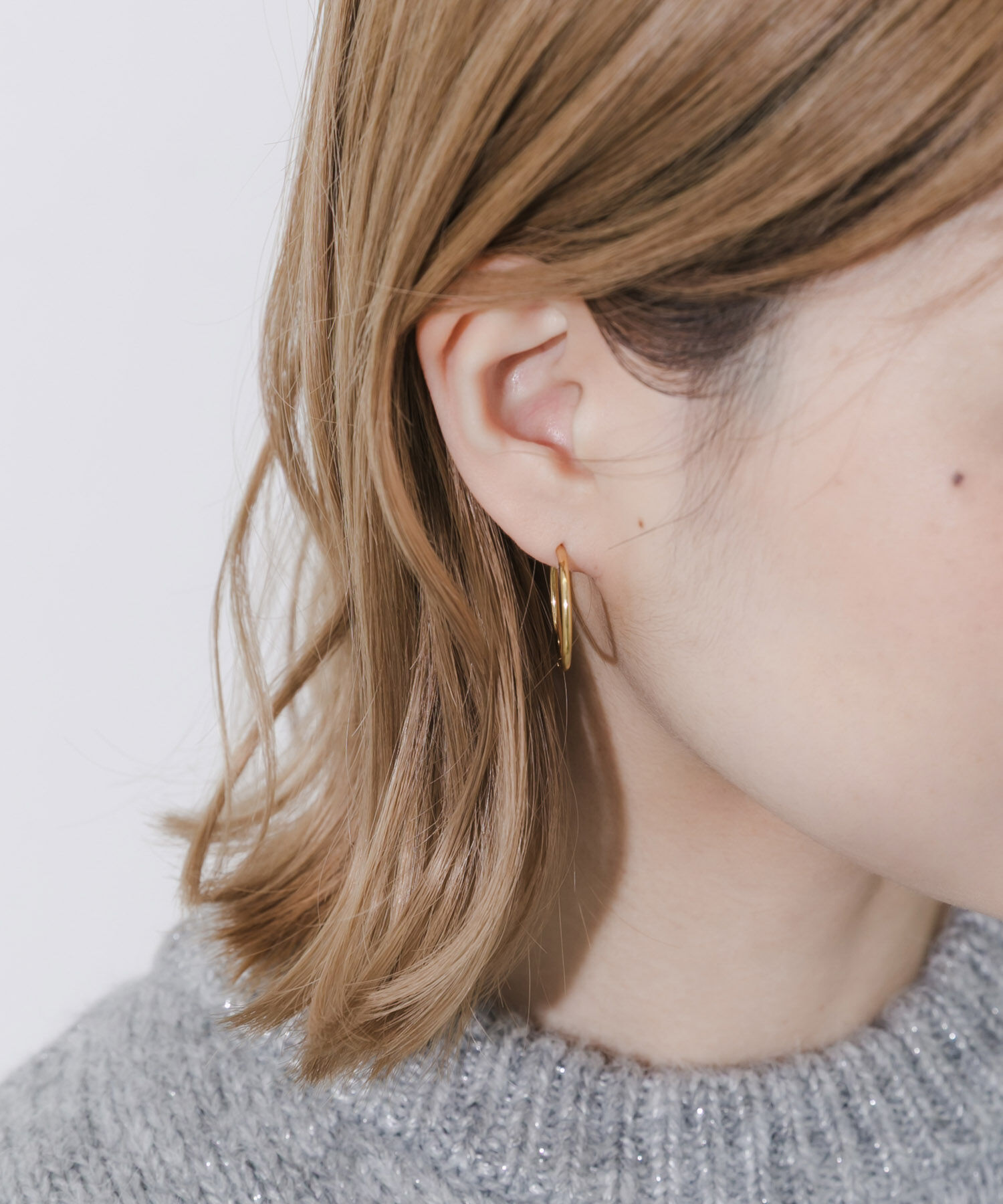 SMELLY「ステンレスフープピアス20mm」|ピアス|