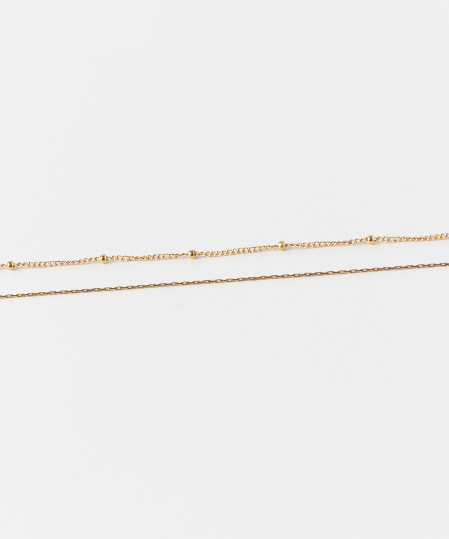 SMELLY「ステンレススリムチェーンレイヤードネックレス」|ネックレス|