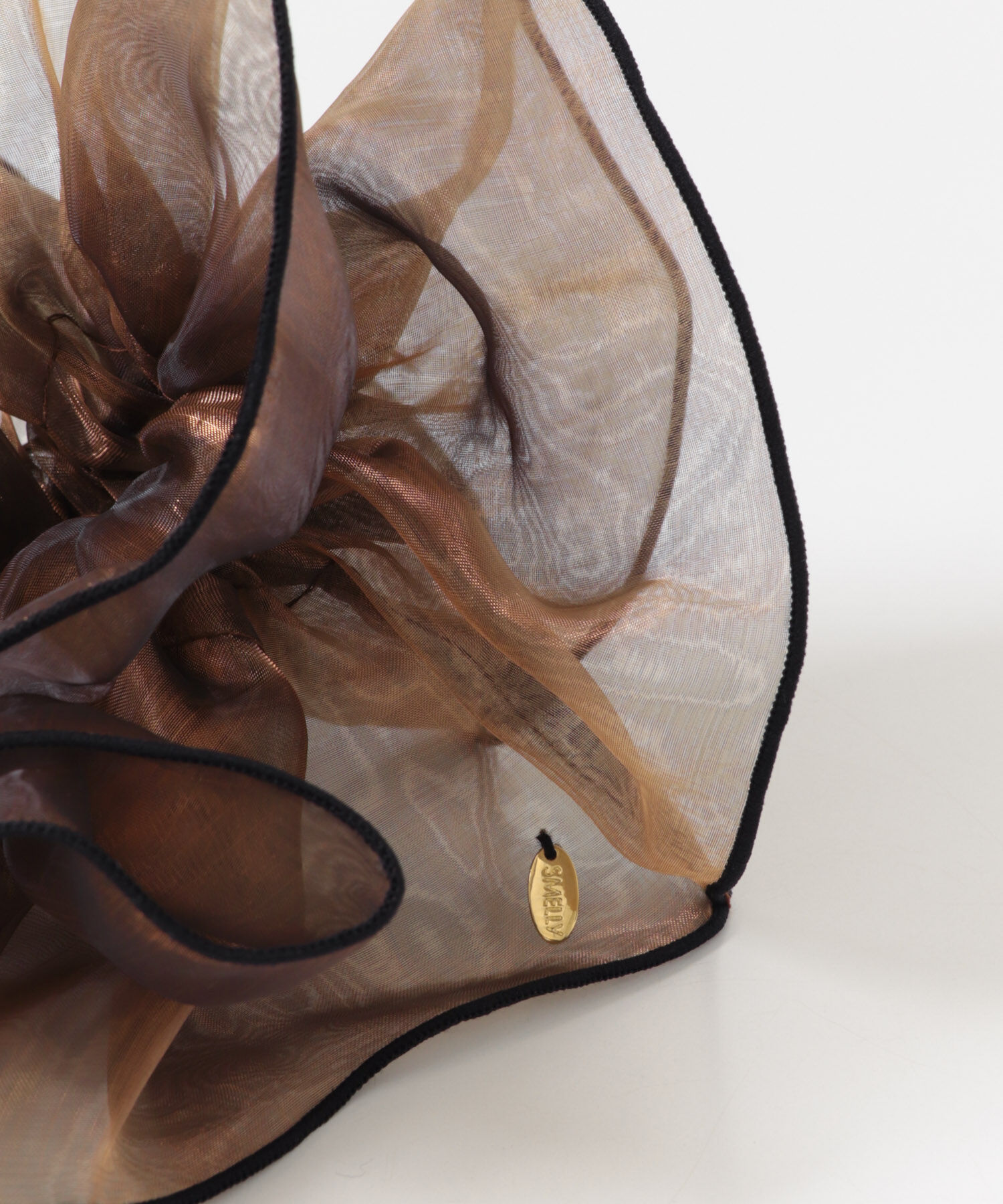 SMELLY「バイカラーシアーボリュームシュシュ」|ヘアゴム・シュシュ|