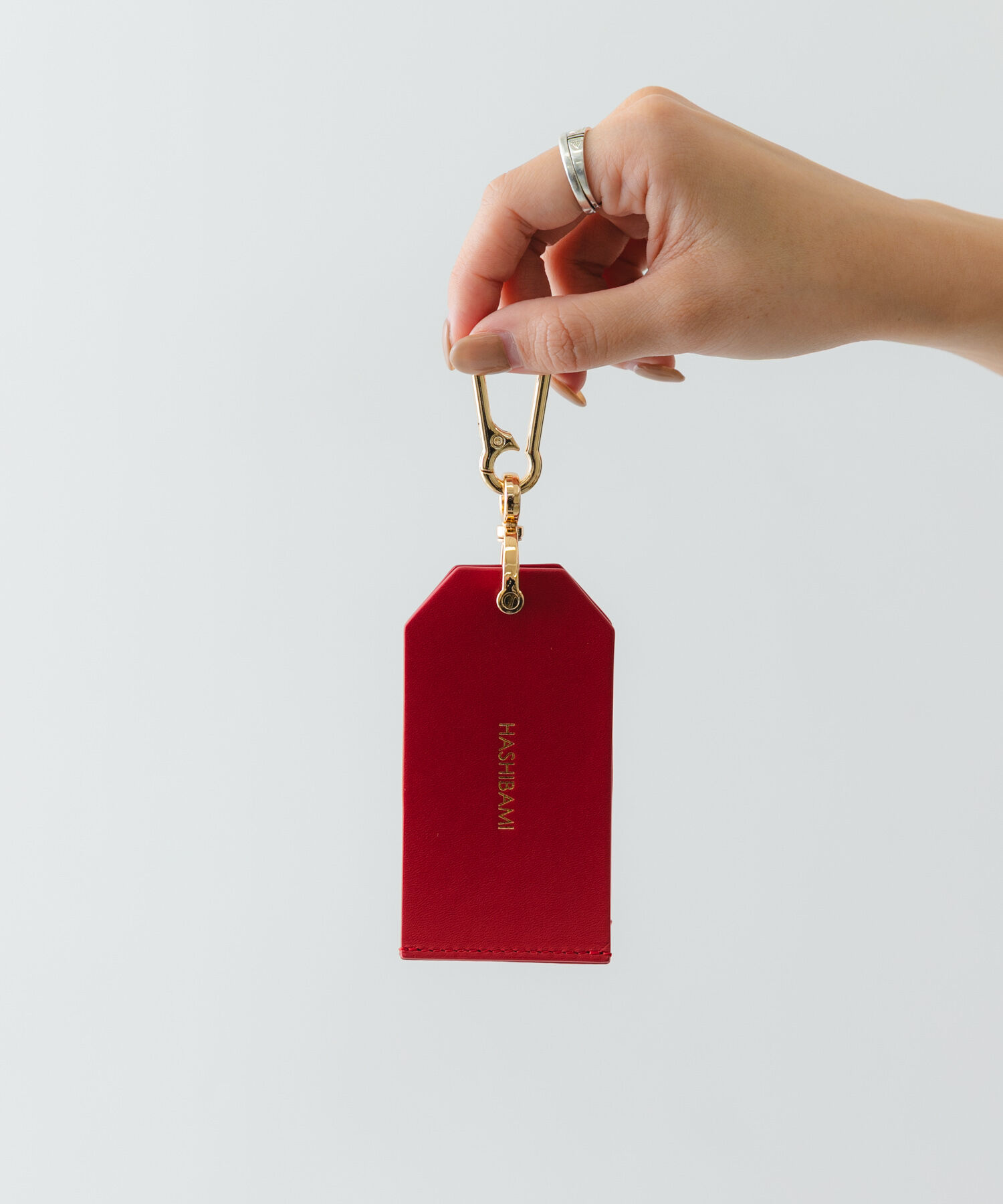 RODE SKO「hashibami　ラゲージタグパンチングキーリング」|キーケース|レッド