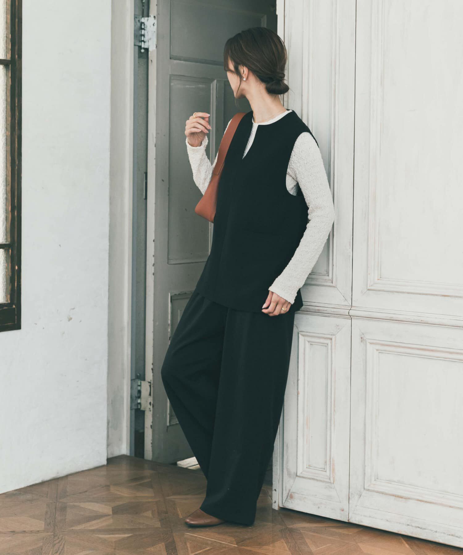 URBAN RESEARCH DOORS「ポコポコレースロングTシャツ」|Tシャツ・カットソー|