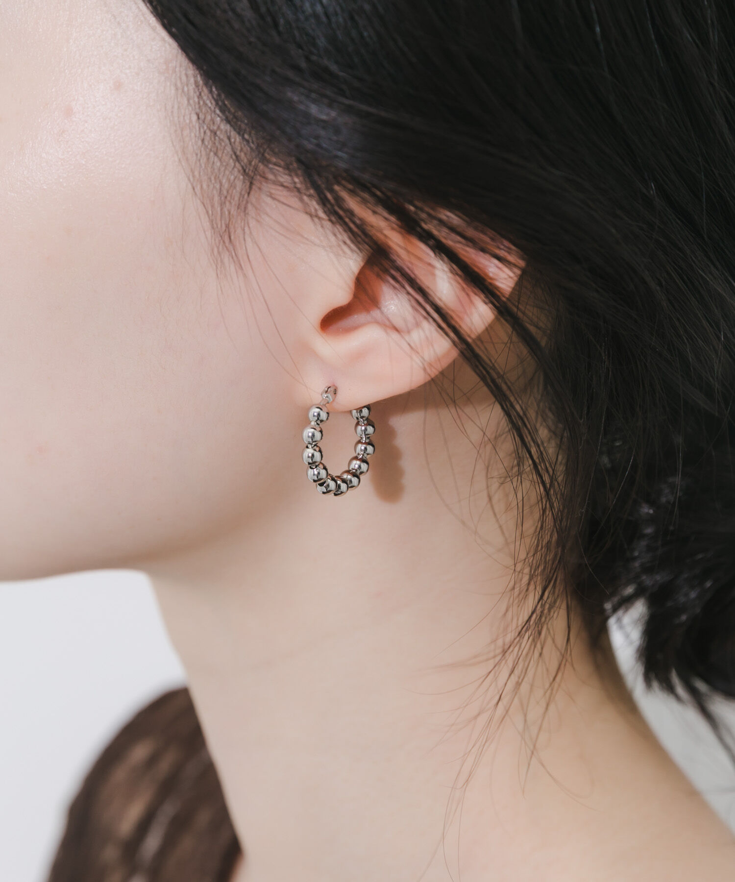 SMELLY「メタルボールフープピアス」|ピアス|