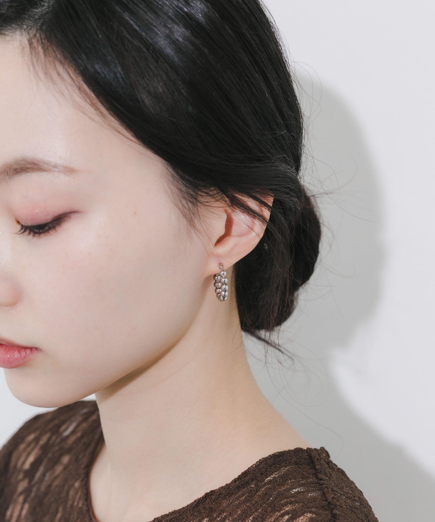 SMELLY「メタルボールフープピアス」|ピアス|